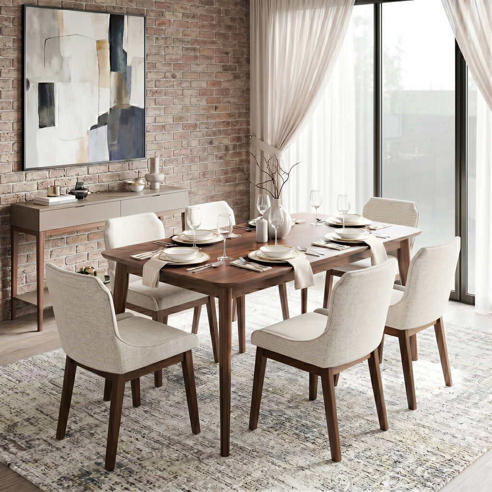 Magnolia Modern Fabric Dining Chair Set | MidinMod