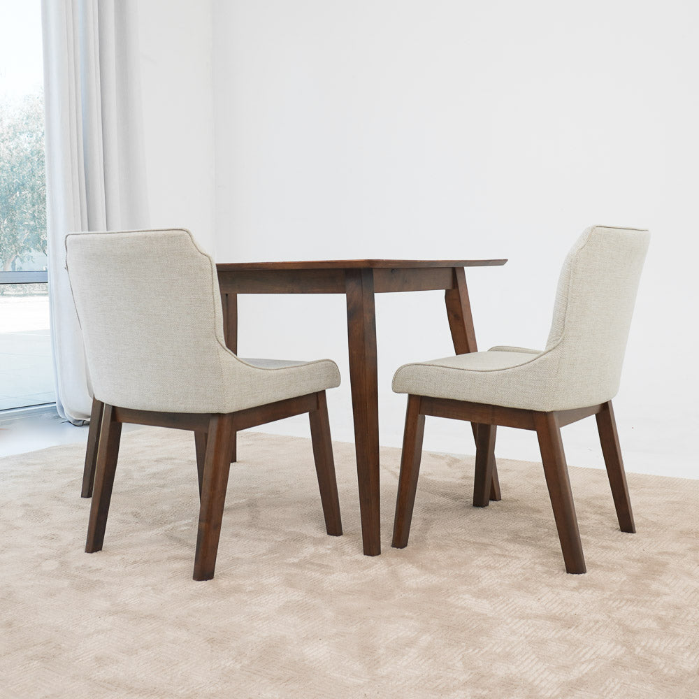 Magnolia Dining Chair Set Of 2 - Beige Linen