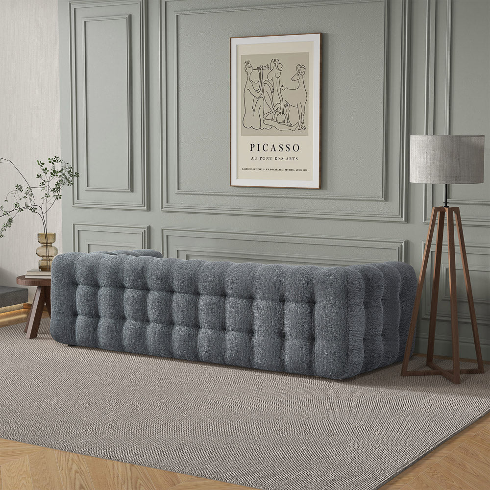 Marceille Modern Boucle Sofa in Dark Gray