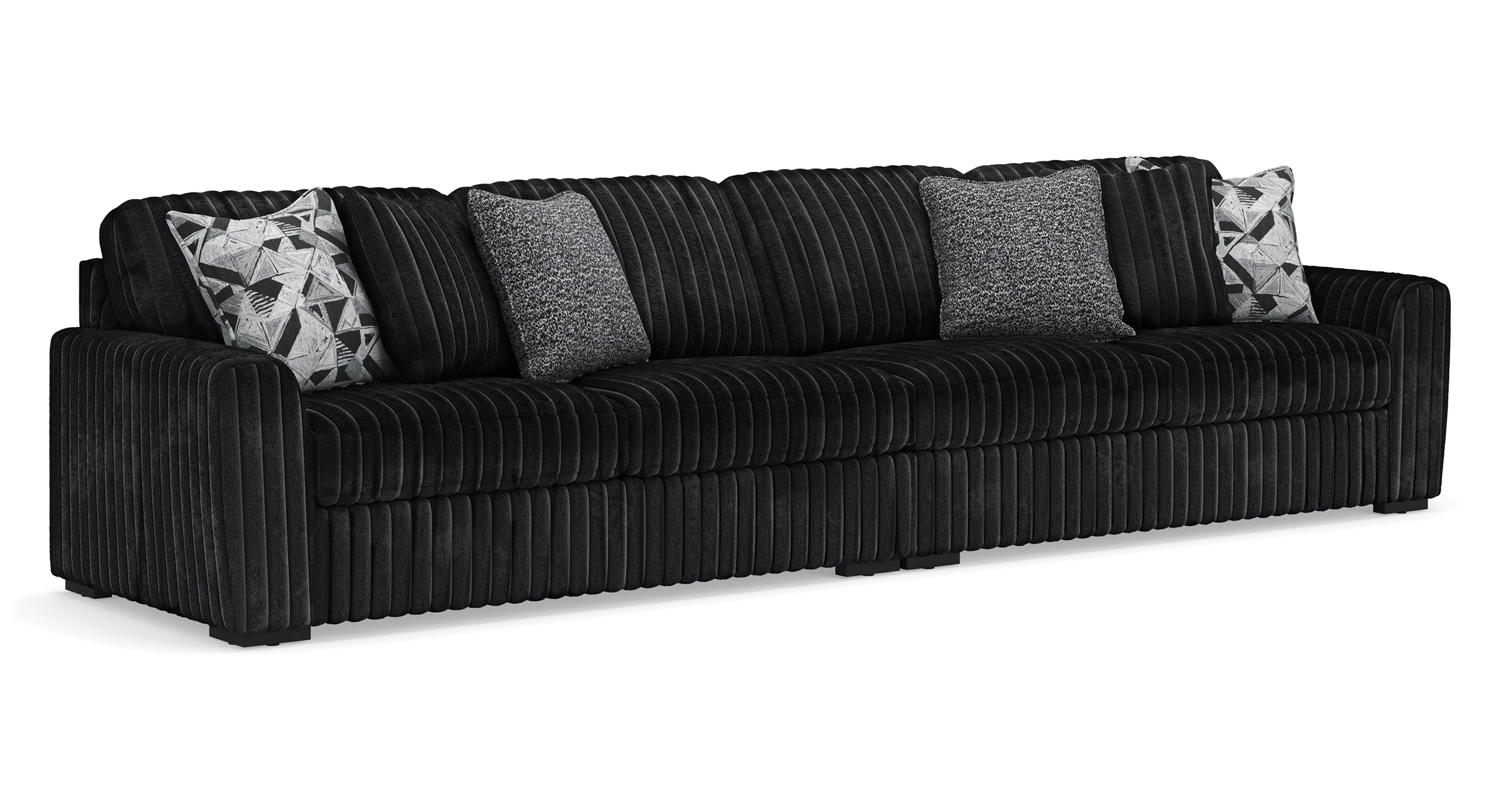 Midnight-Madness Jumbo Corduroy 2-Piece Sectional Sofa | MidinMod