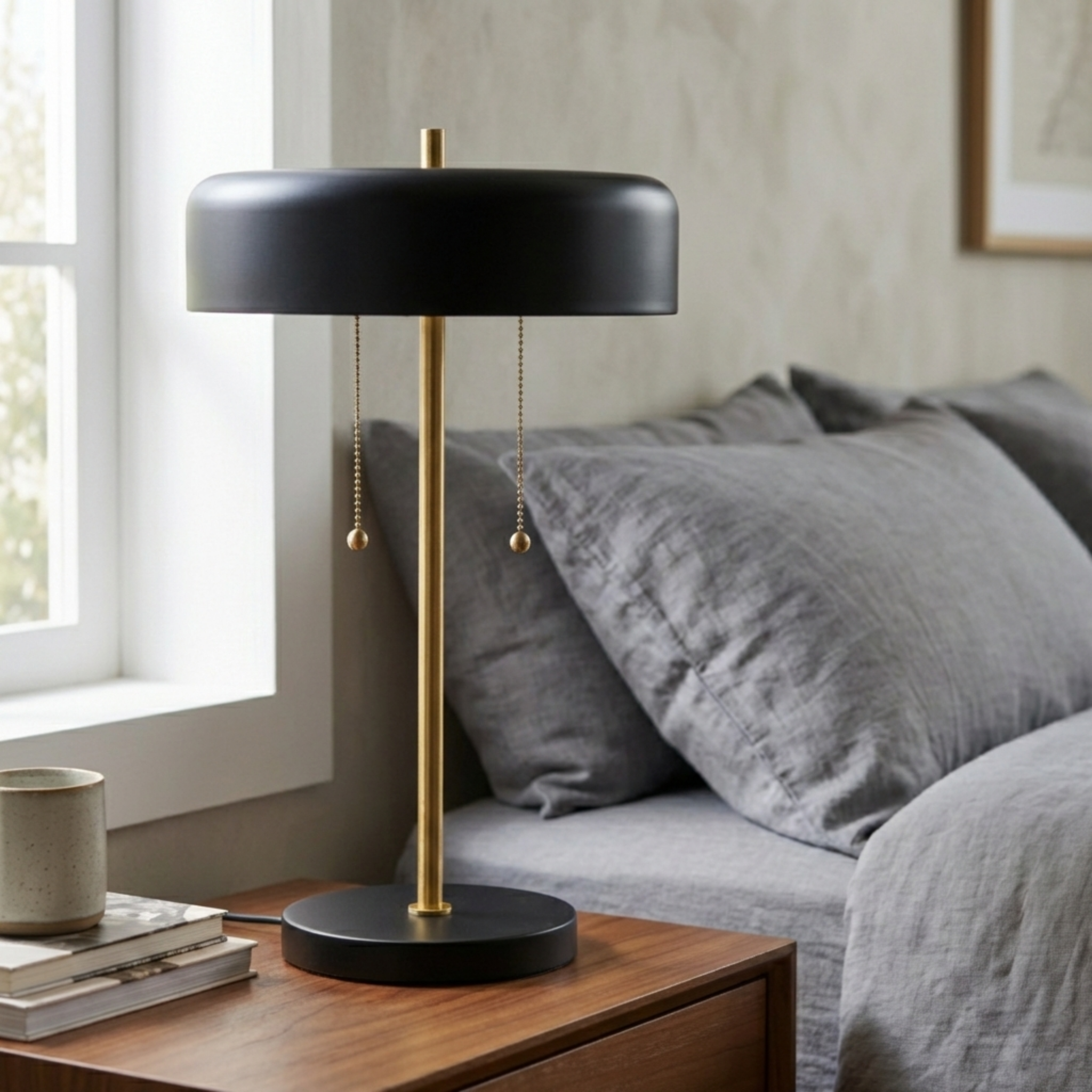 Mosaic Ceramic Table Lamp - Modern Black & White Lighting | MidinMod