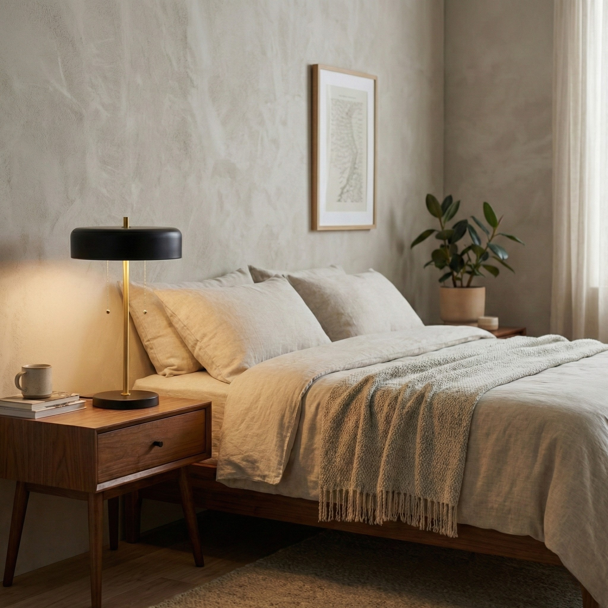Mosaic Ceramic Table Lamp - Modern Black & White Lighting | MidinMod