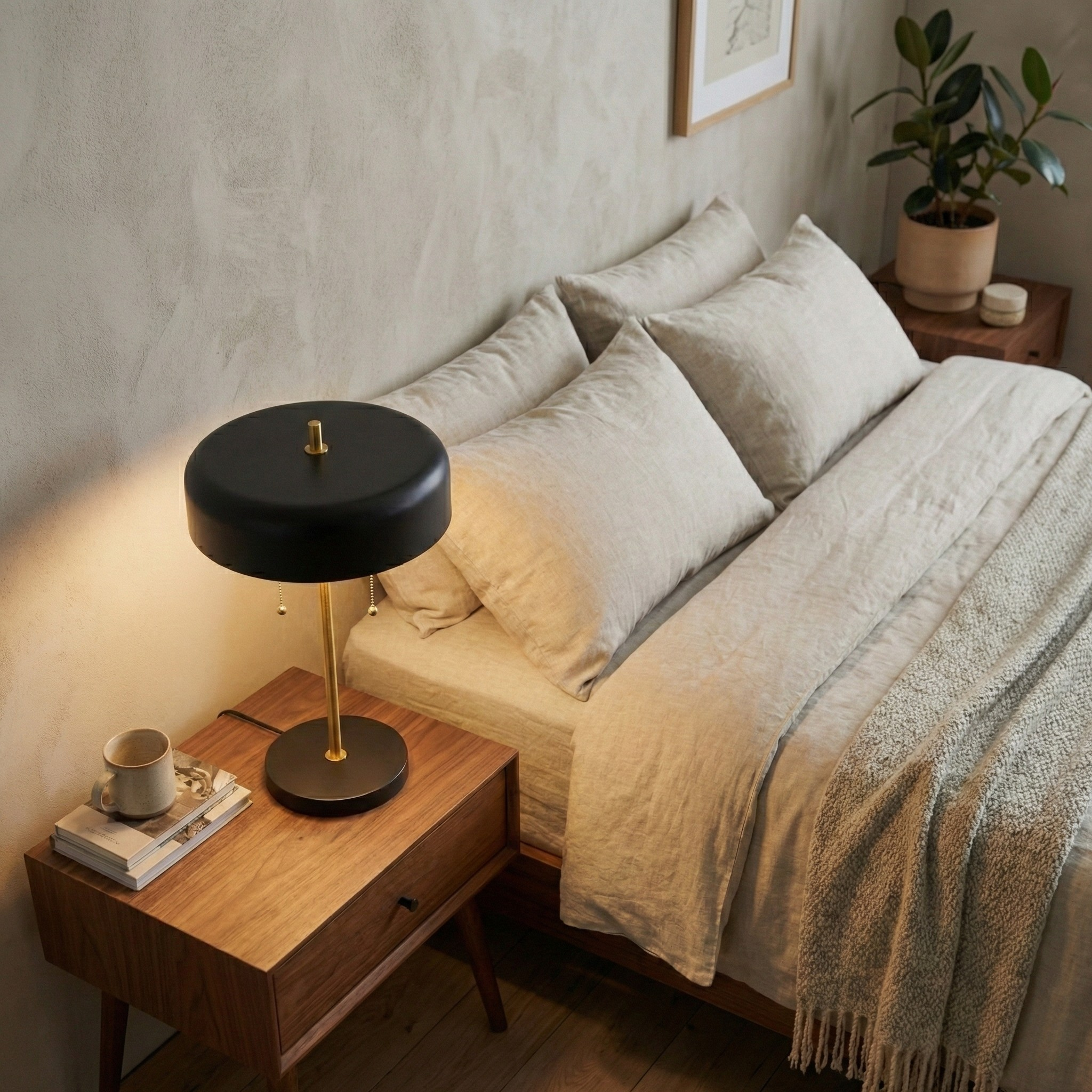 Mosaic Ceramic Table Lamp - Modern Black & White Lighting | MidinMod