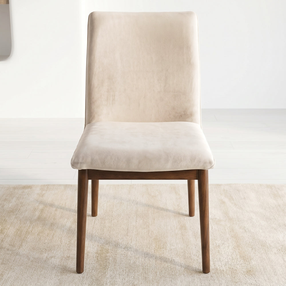 Moss Beige Velvet Dining Chairs | Mid-Century Side Chairs | MidinMod