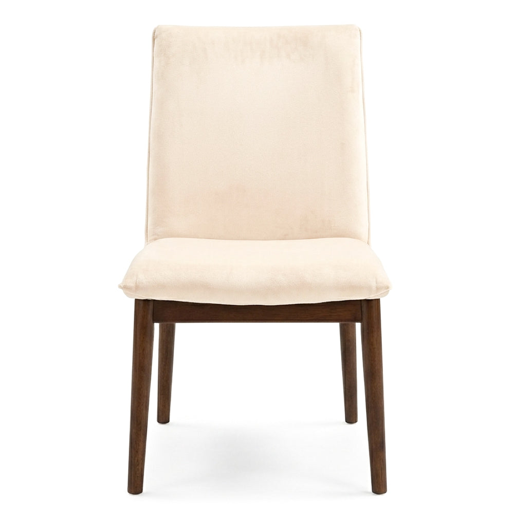 Moss Beige Velvet Dining Chairs | Mid-Century Side Chairs | MidinMod