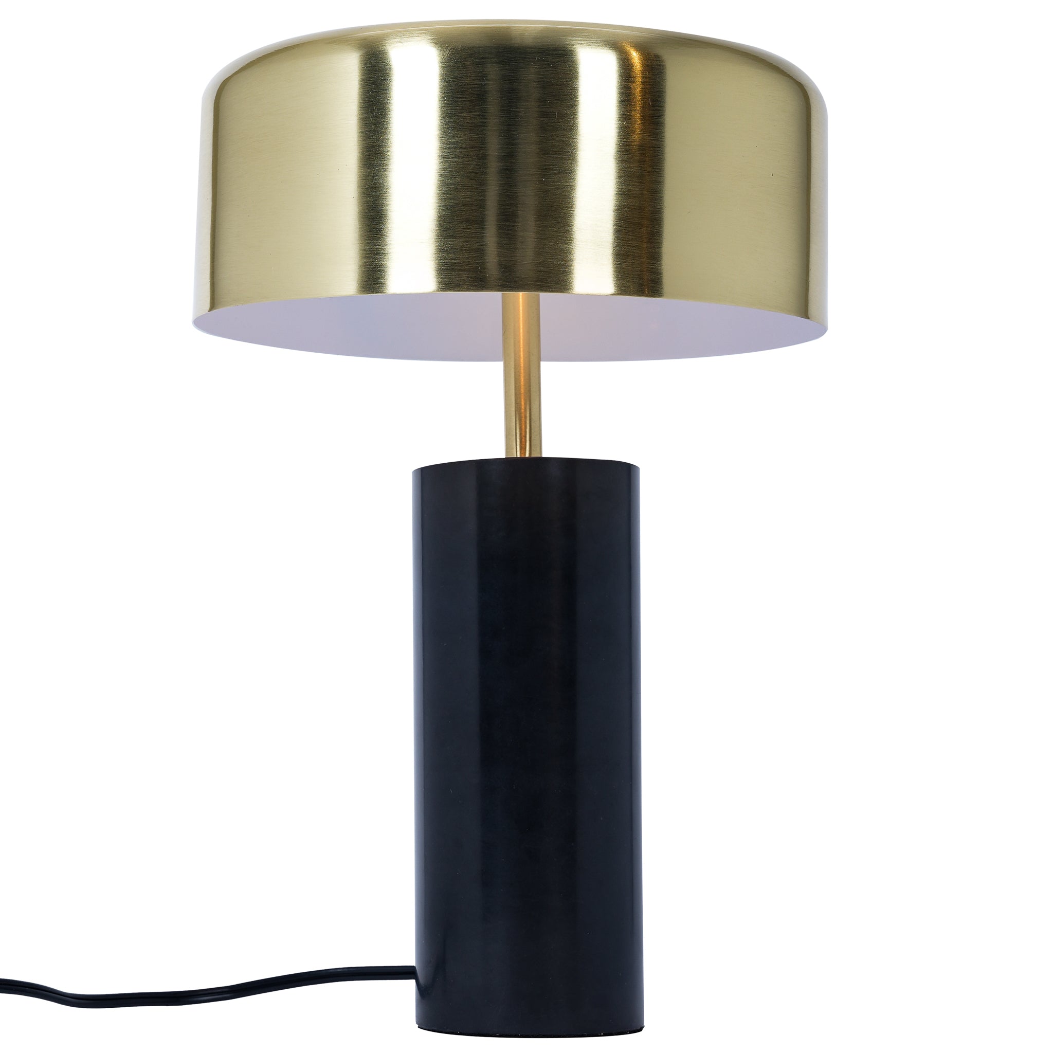 Nexus Table Lamp - Gold outer - White inner