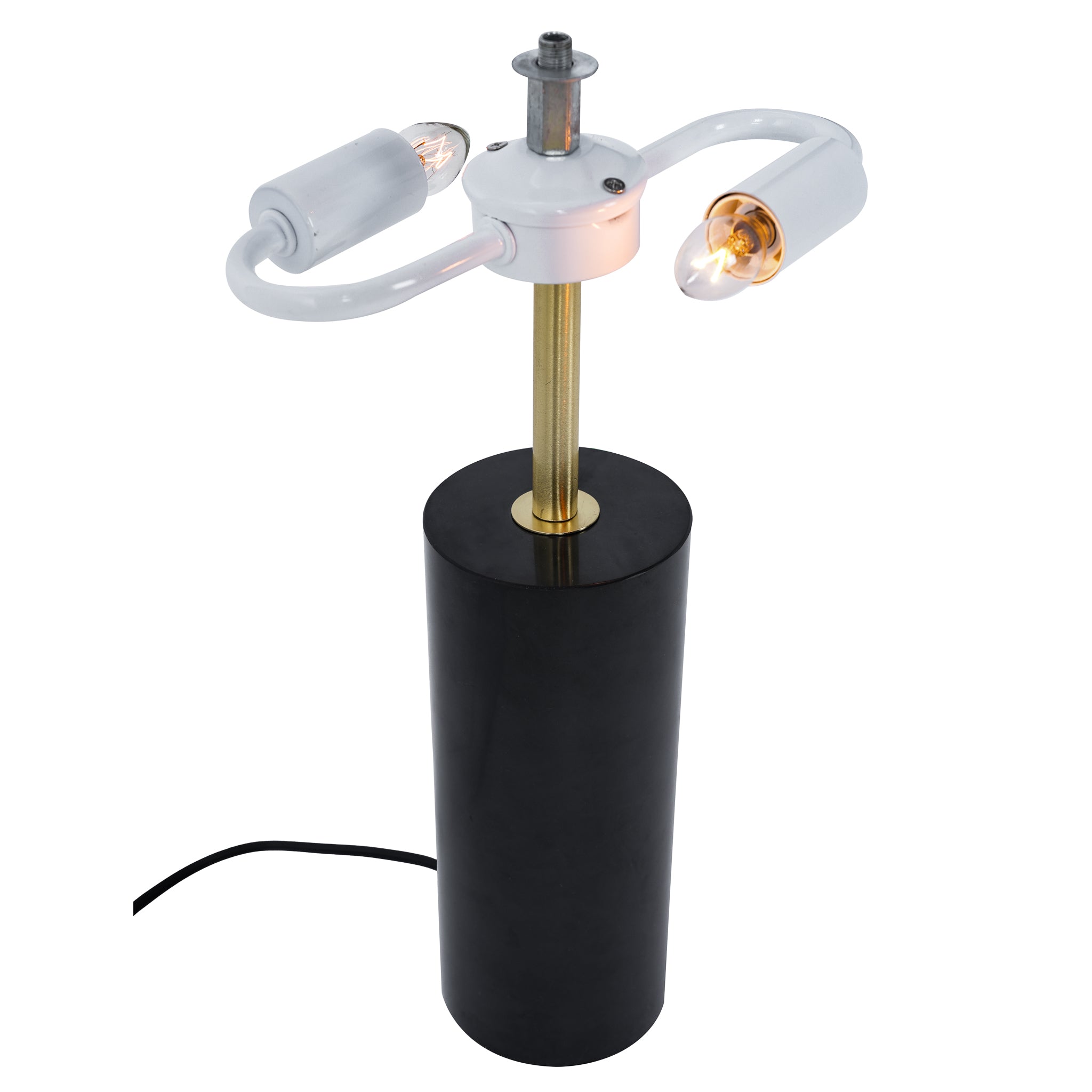 Nexus Table Lamp - Gold outer - White inner