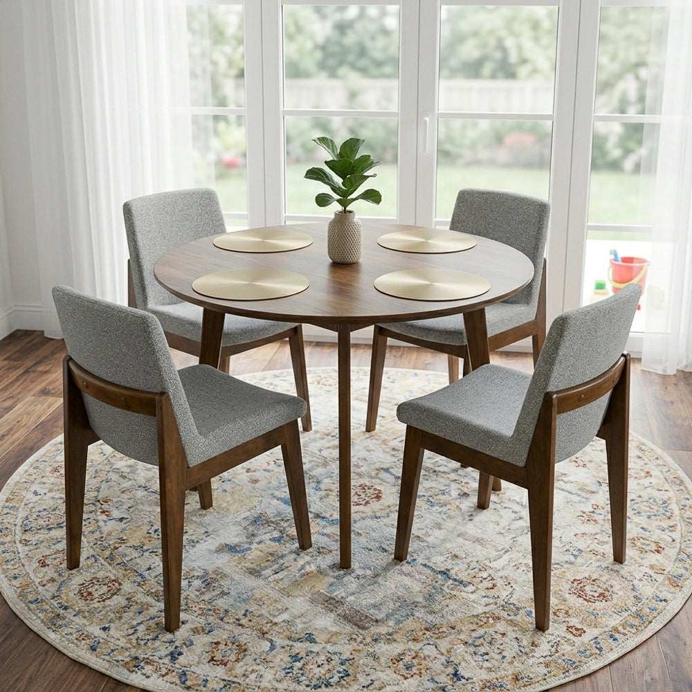 Ohio Modern Light Grey Dining Chairs | Danish-Inspired | MidinMod