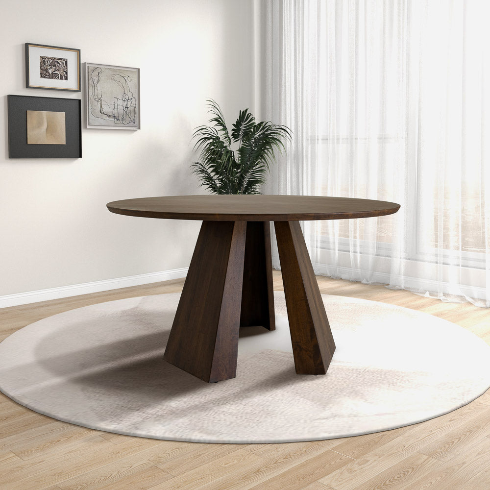 Parker Round Walnut Dining Table - Mid In Mod