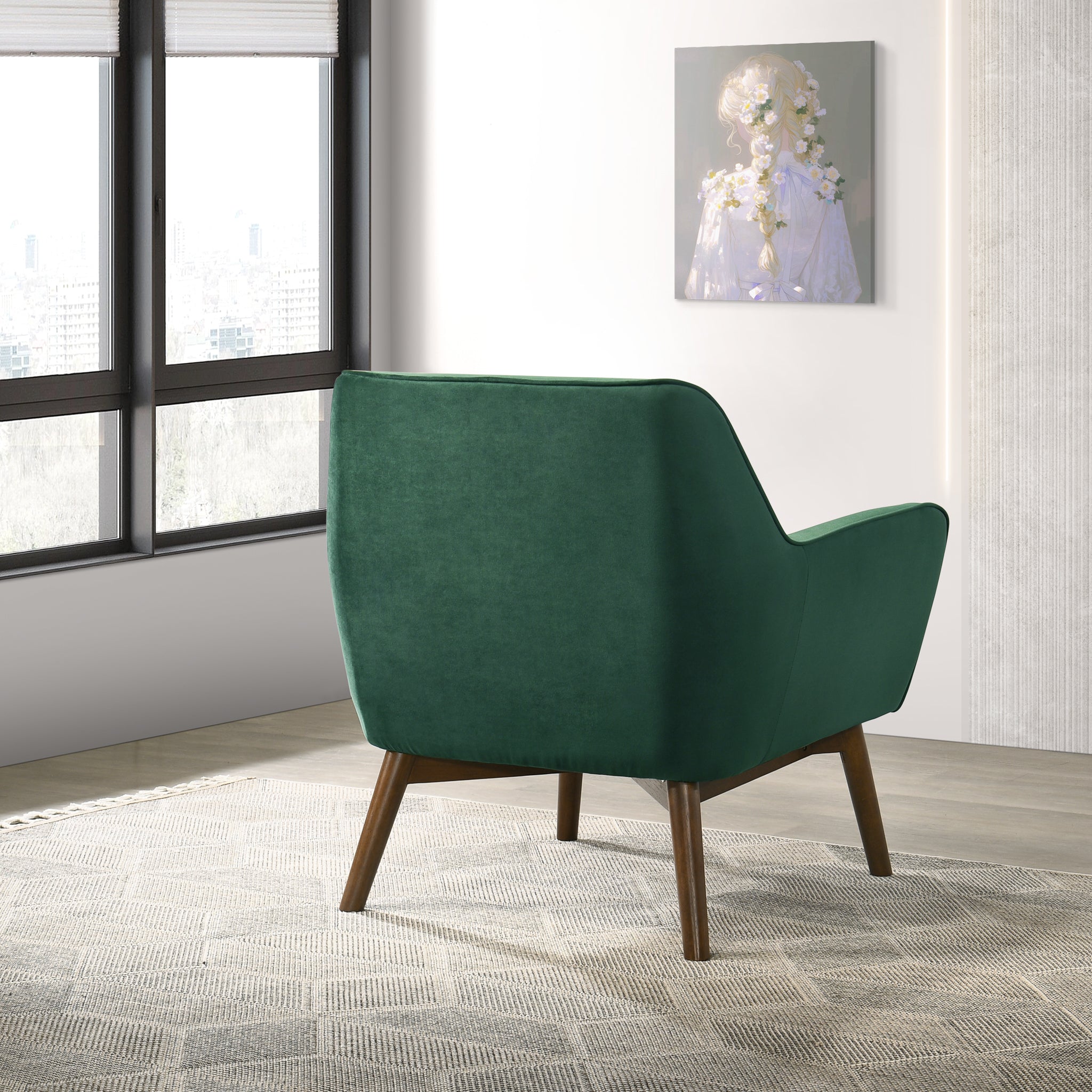 Penny Mid-Century Modern Velvet Armchair - MidinMod