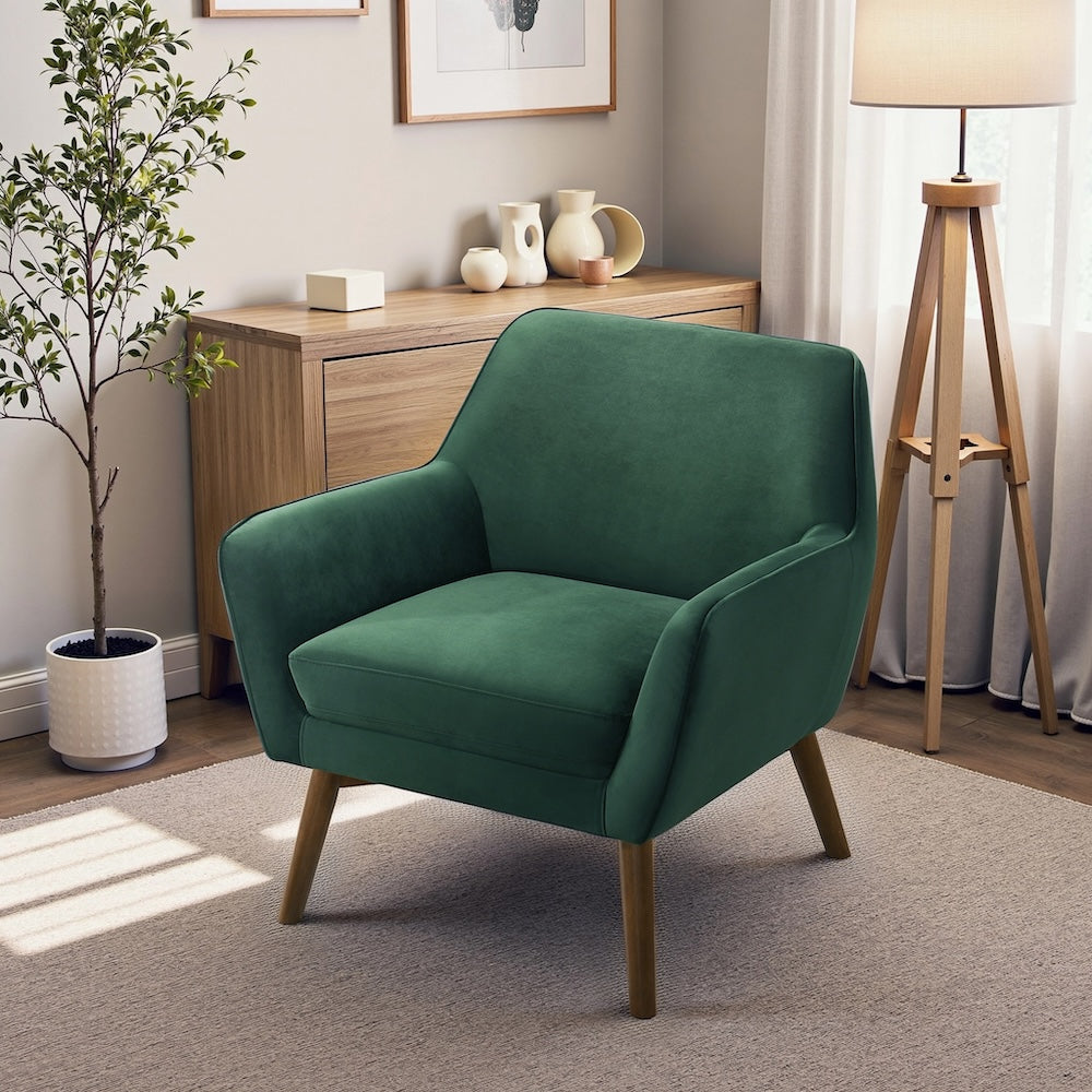 Penny Mid-Century Modern Velvet Armchair - MidinMod
