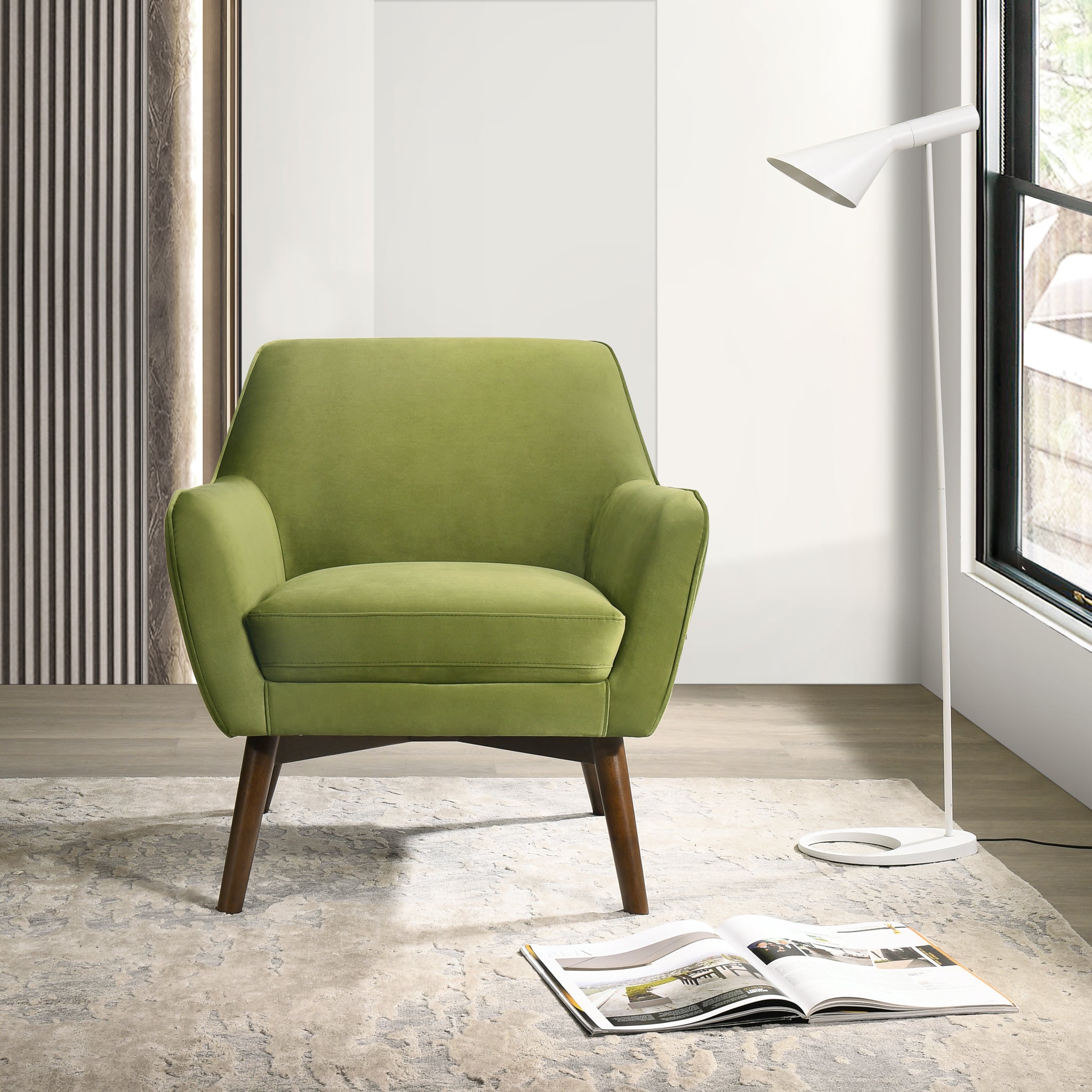 Penny Mid-Century Modern Velvet Armchair - MidinMod