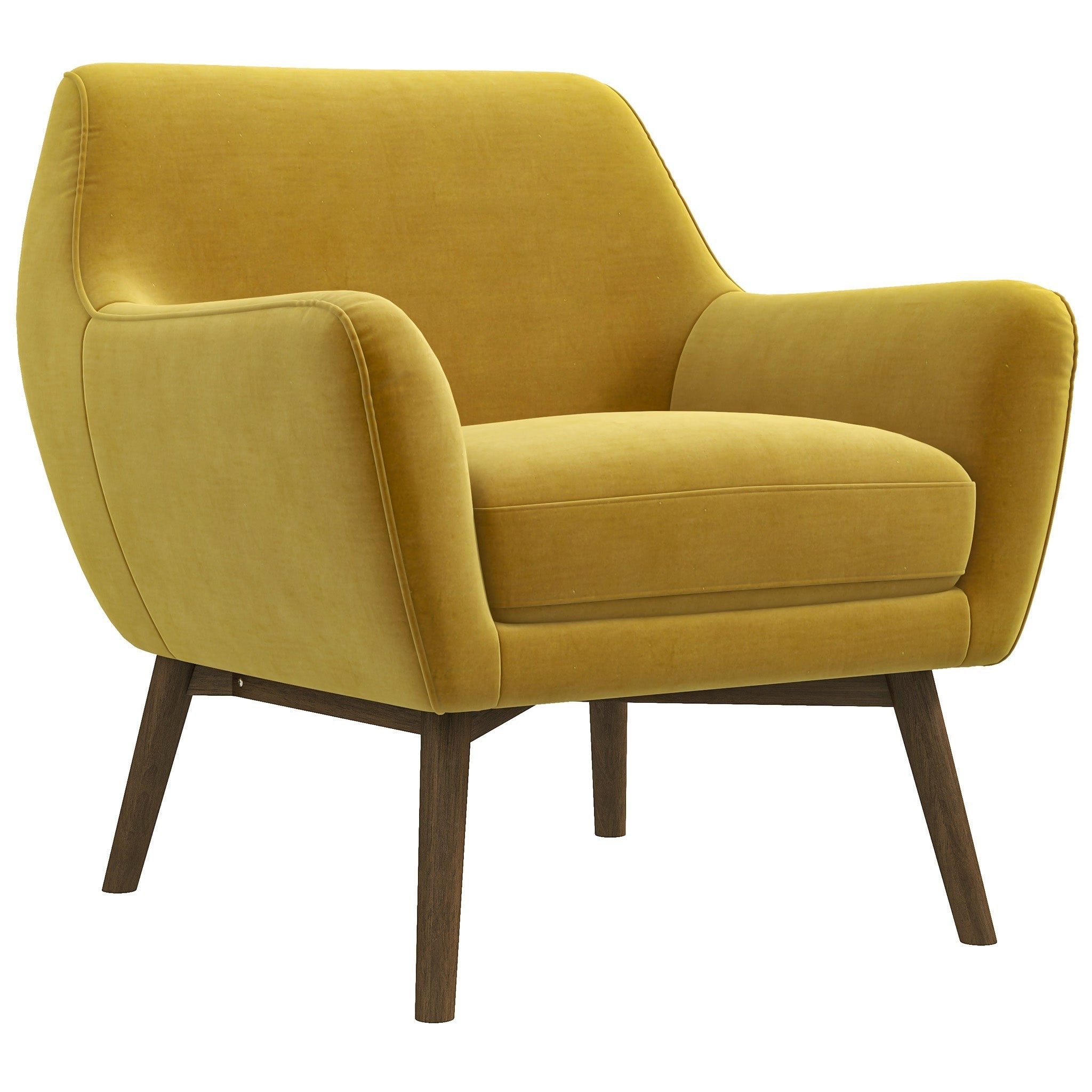 Penny Gold Velvet Armchair - MidinMod