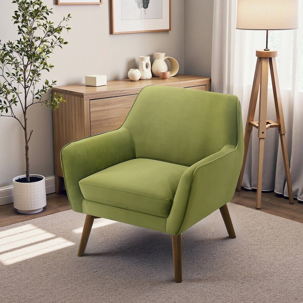 Penny Mid-Century Modern Velvet Armchair - MidinMod