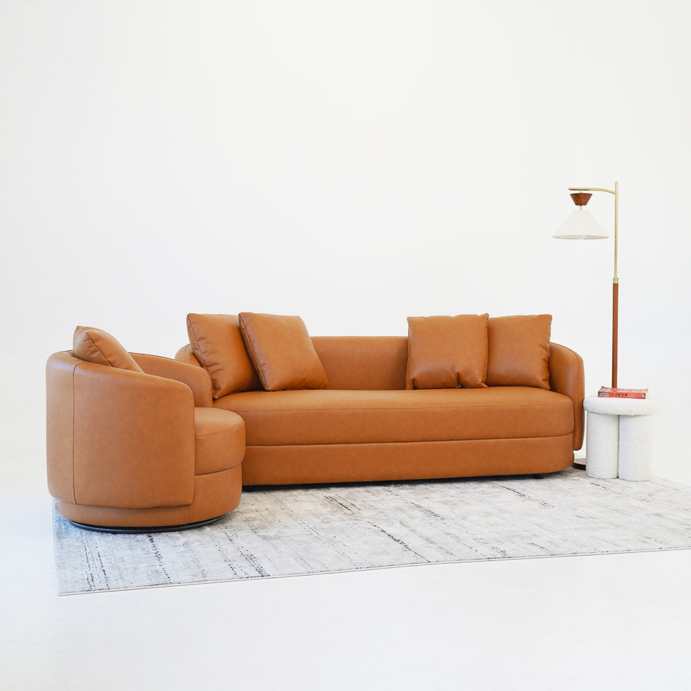 Perth Cognac Leather Sofa