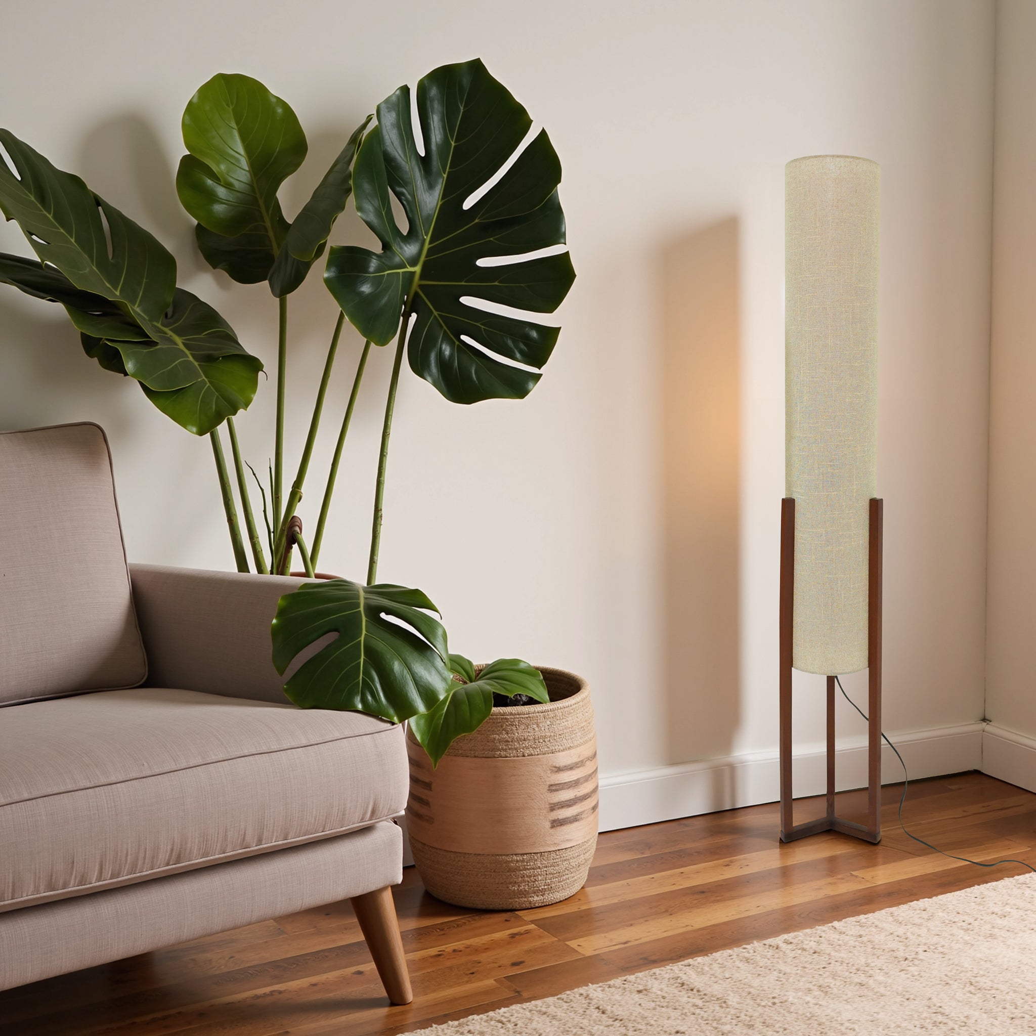 Pharos Floor Lamp - Walnut + Natural