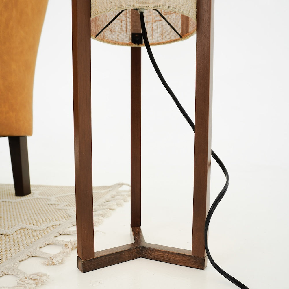 Pharos Floor Lamp - Walnut + Natural