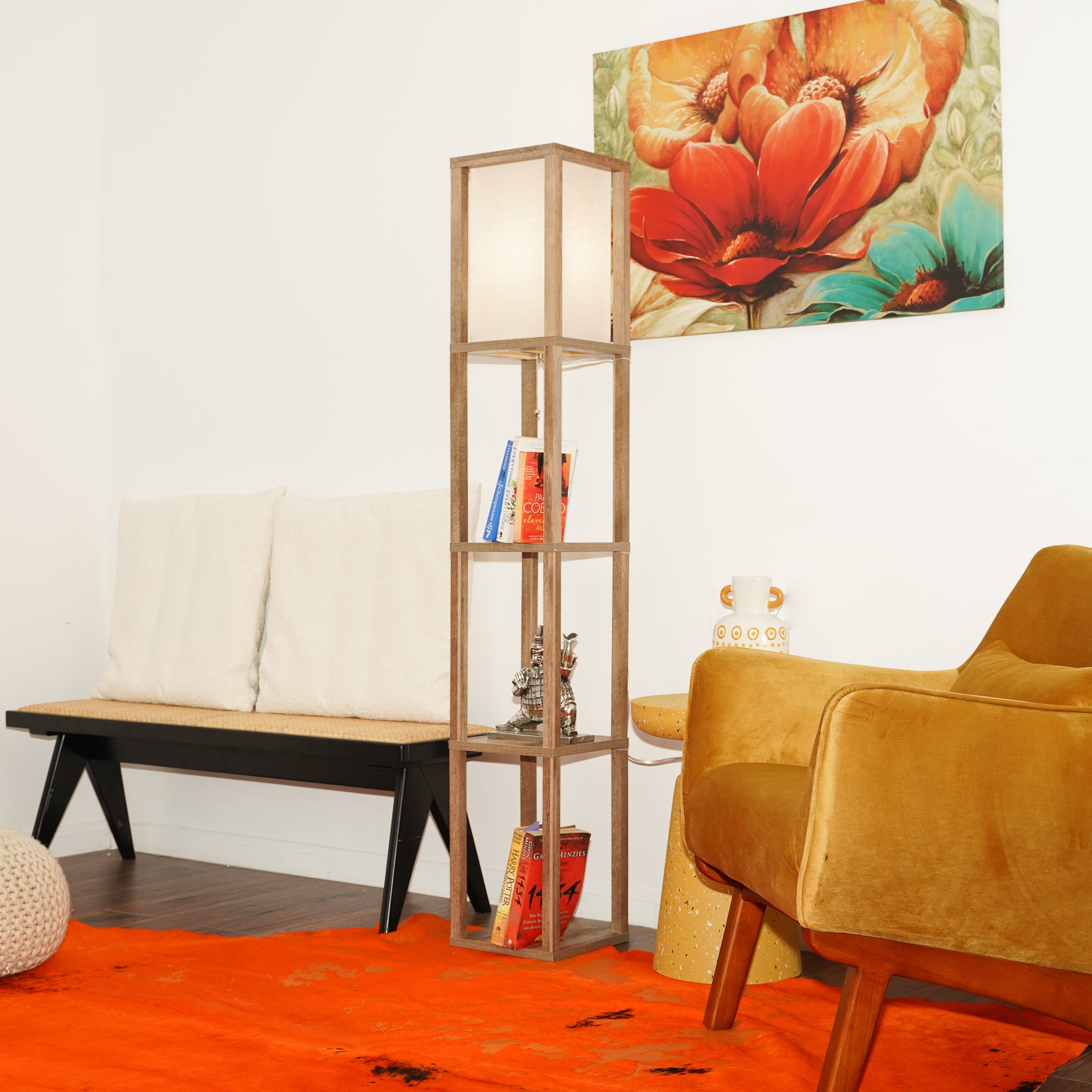 Pinnacle Shelf Floor Lamp - MidinMod
