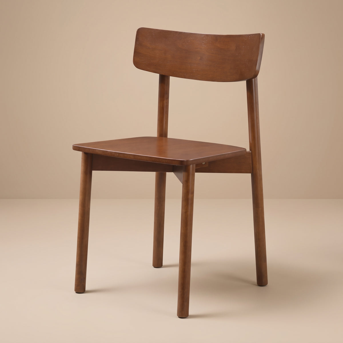Piper Contemporary Solid Wood Walnut Dining Chairs | MidinMod