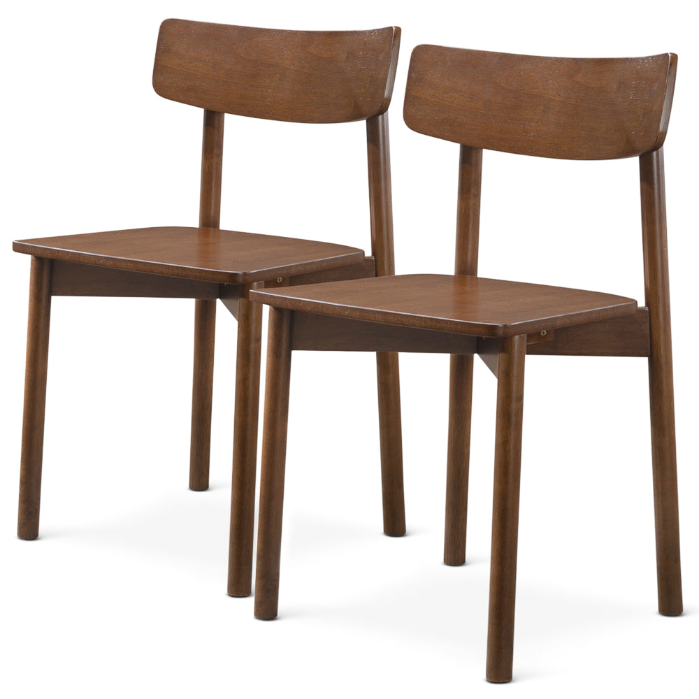 Piper Walnut Dining Chair Set of 2 - MidinMod