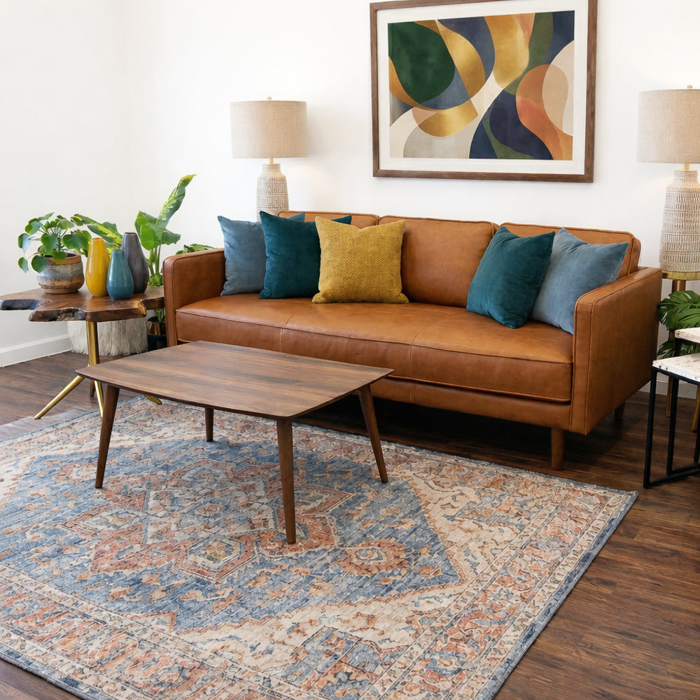 Ruya Modern Rectangular Walnut Center Table | Timeless Coffee Table | MidinMod