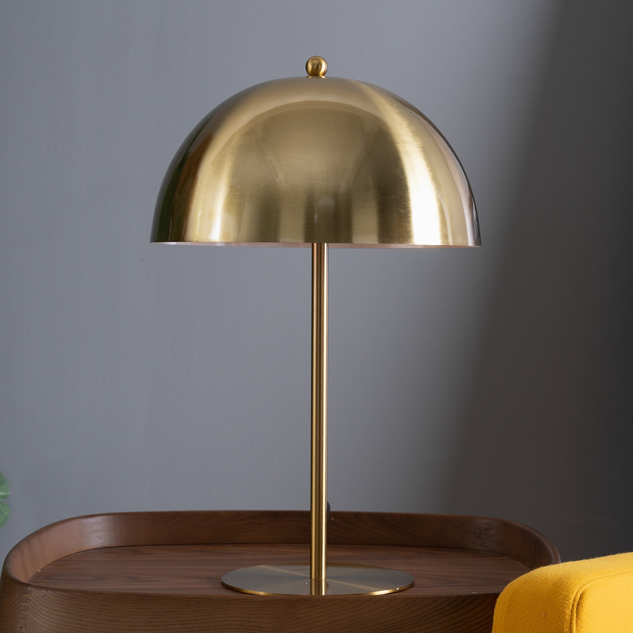 Sentinel Table Lamp - Gold outer - White inner