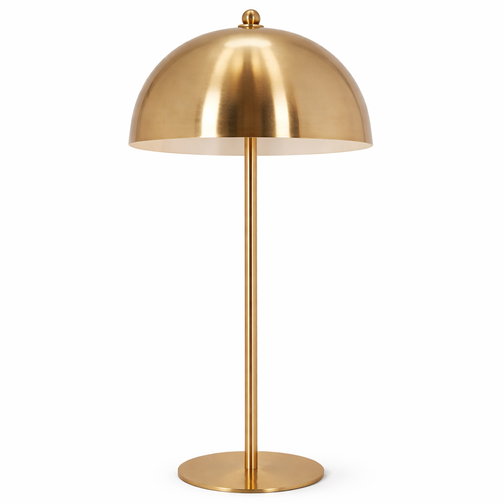 Sentinel Gold & White Metal Table Lamp - Modern Luxury Lighting | MidinMod