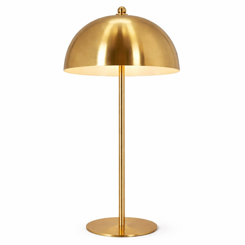 Sentinel Gold & White Metal Table Lamp - Modern Luxury Lighting | MidinMod