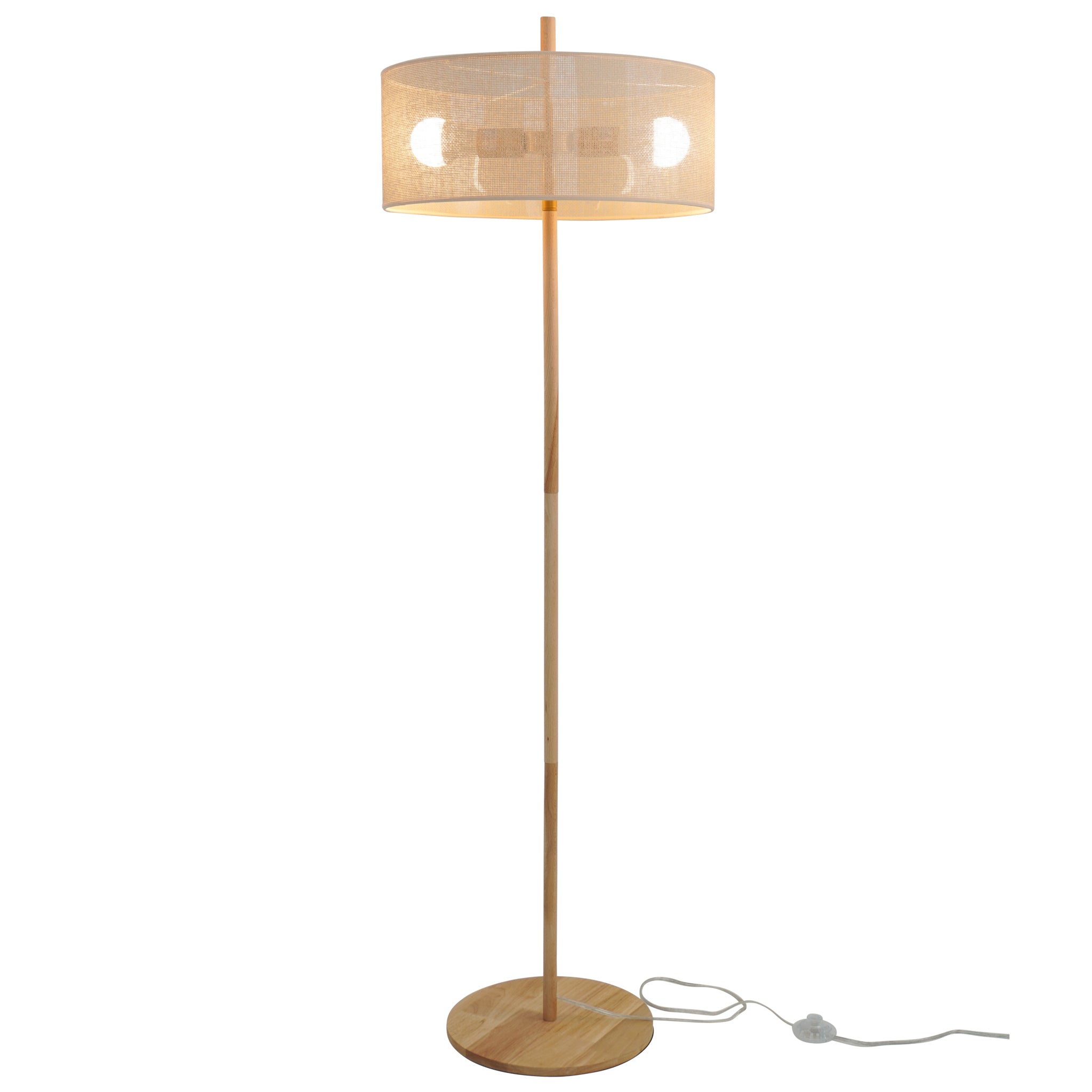 Shimmer Floor Lamp - Oak + Natural