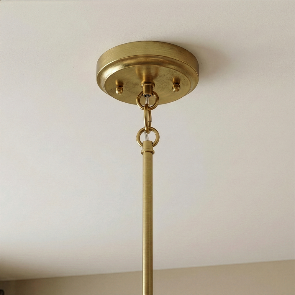 Soiree 4-Light Candle Pendant | Satin Brass Finish | MidinMod