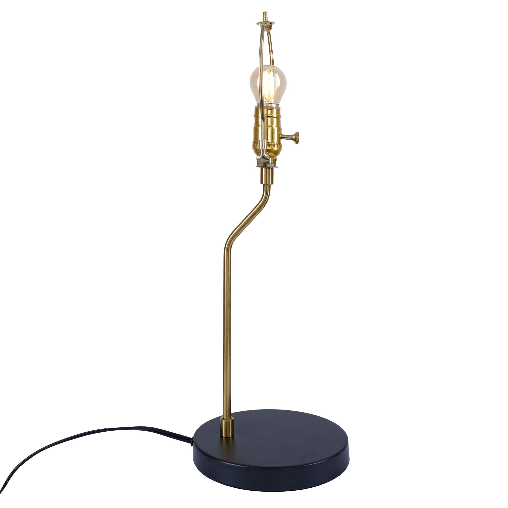 Solstice Table Lamp - Black outer - Gold inner