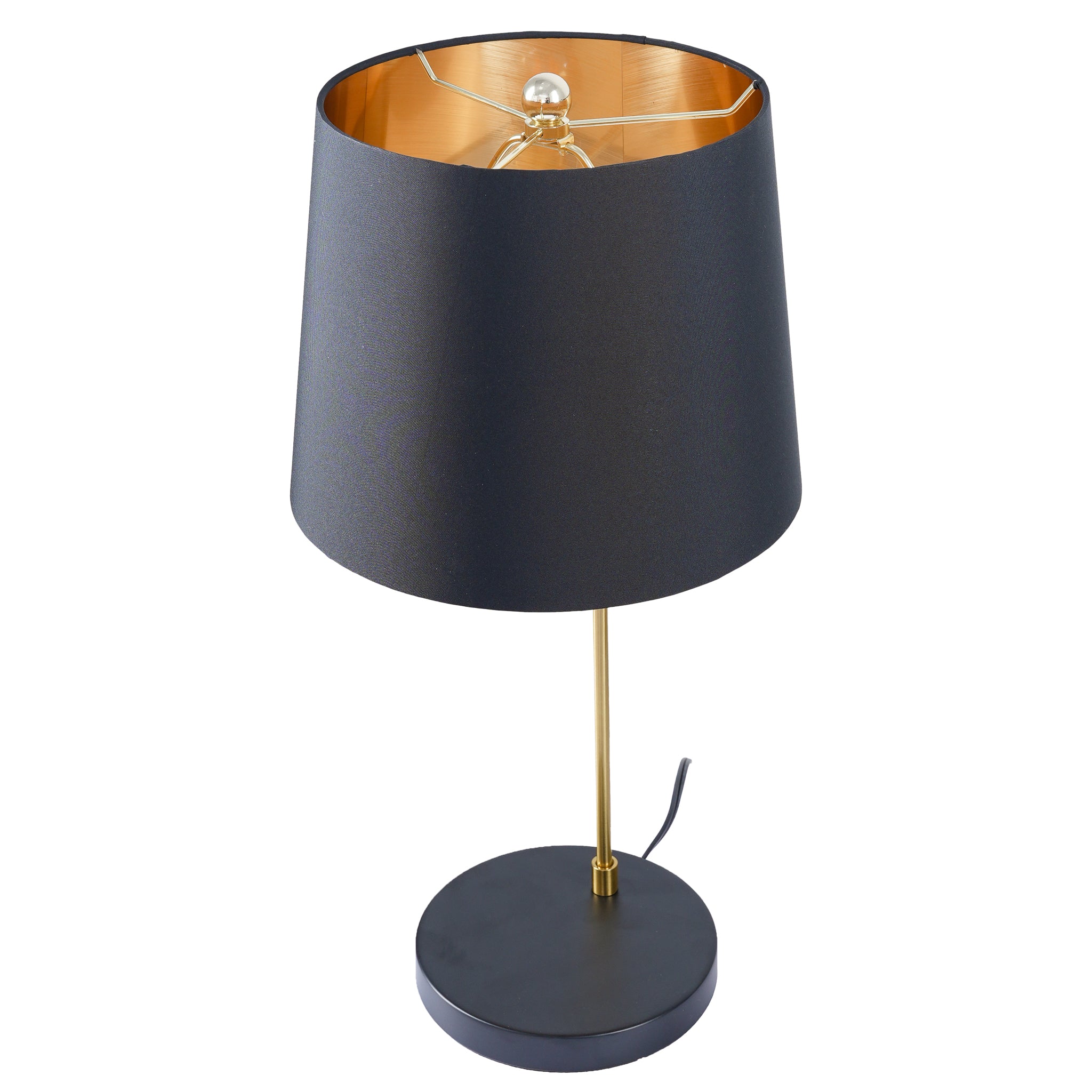 Solstice Table Lamp - Black outer - Gold inner