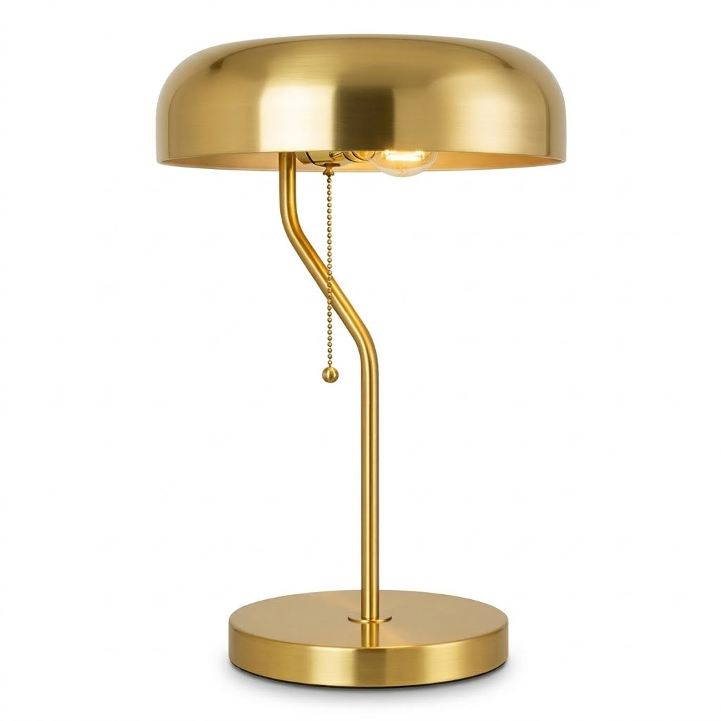 Sonata Gold & White Metal Table Lamp - Elegant Modern Lighting | MidinMod