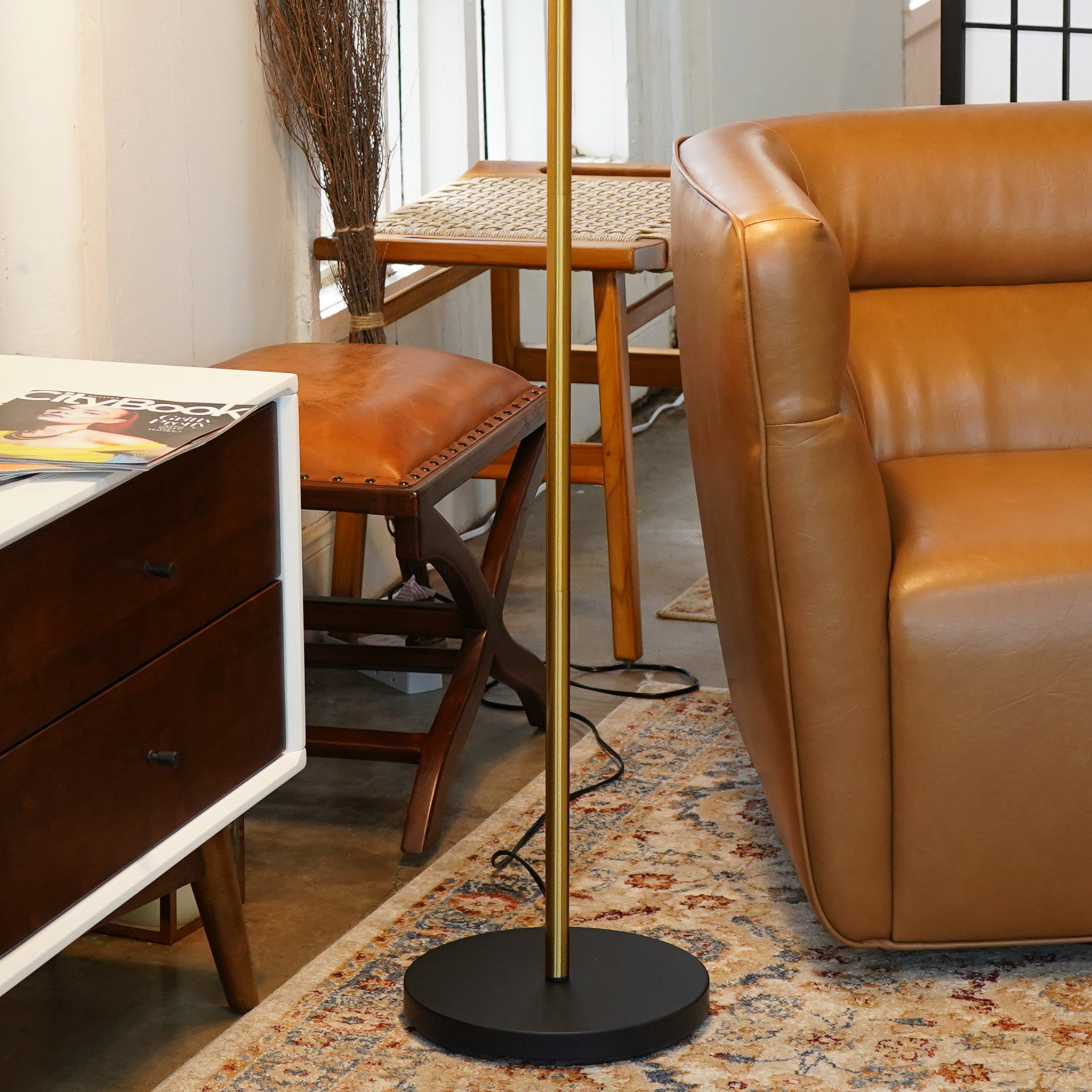 Spark Floor Lamp - Black outer + White inner