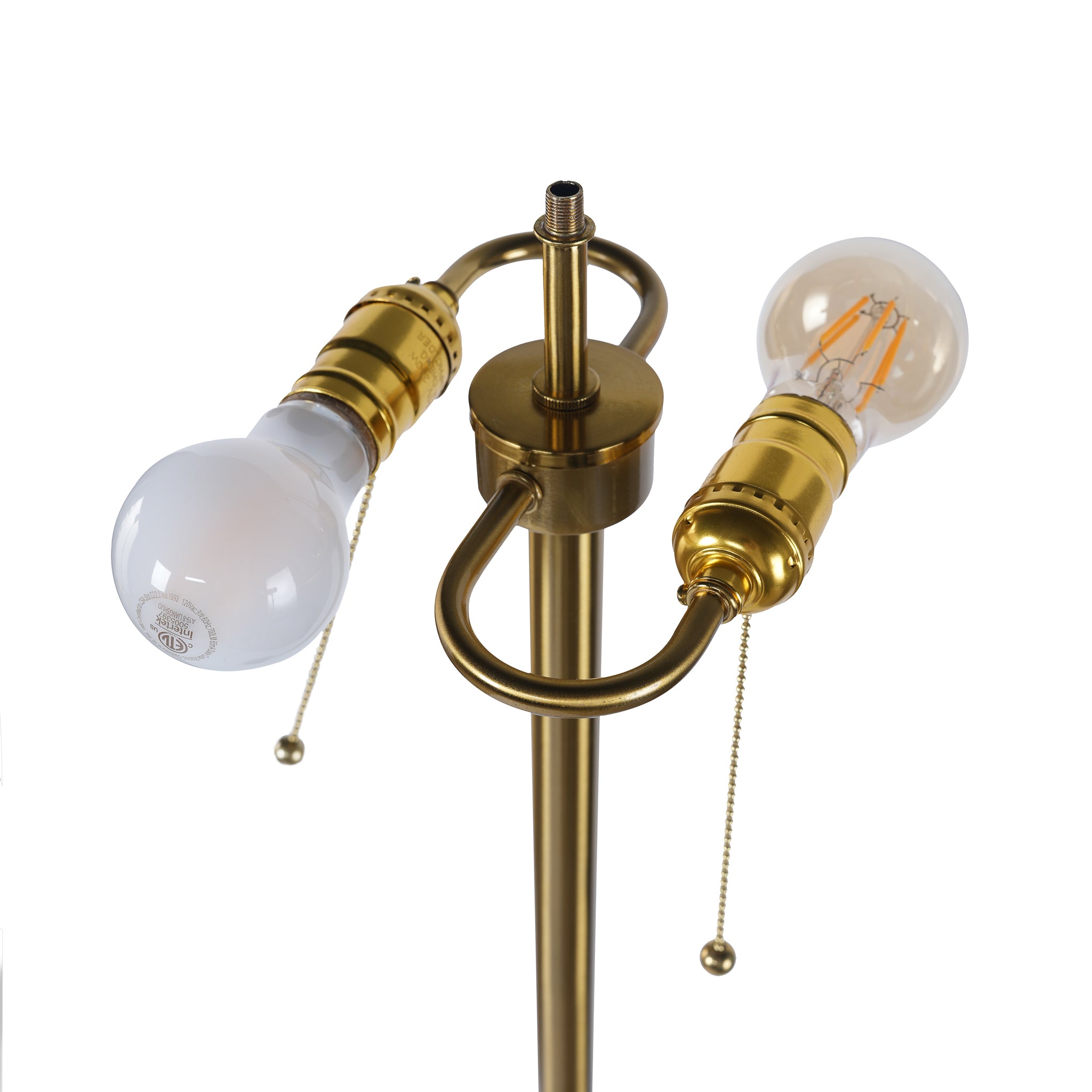 Charm Floor Lamp - Gold outer + White inner