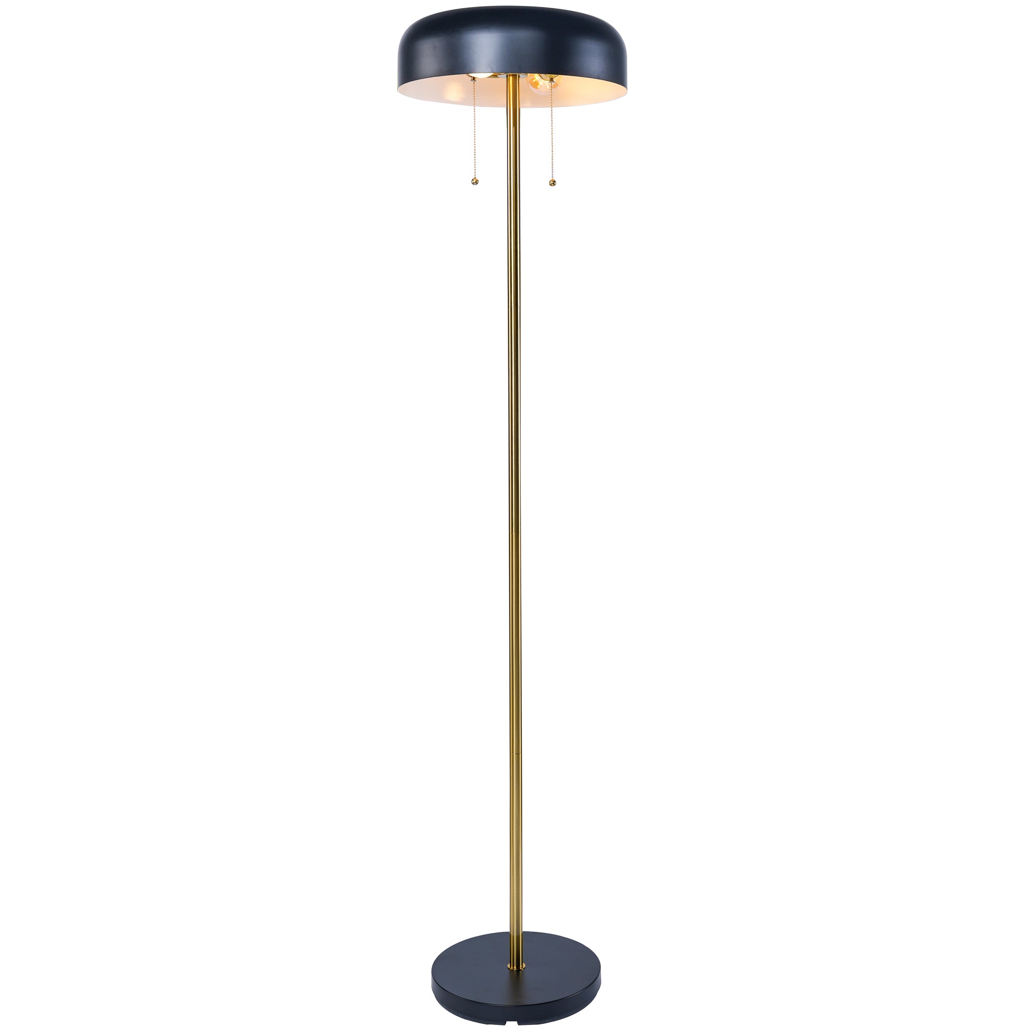 Spark Floor Lamp - Black outer + White inner