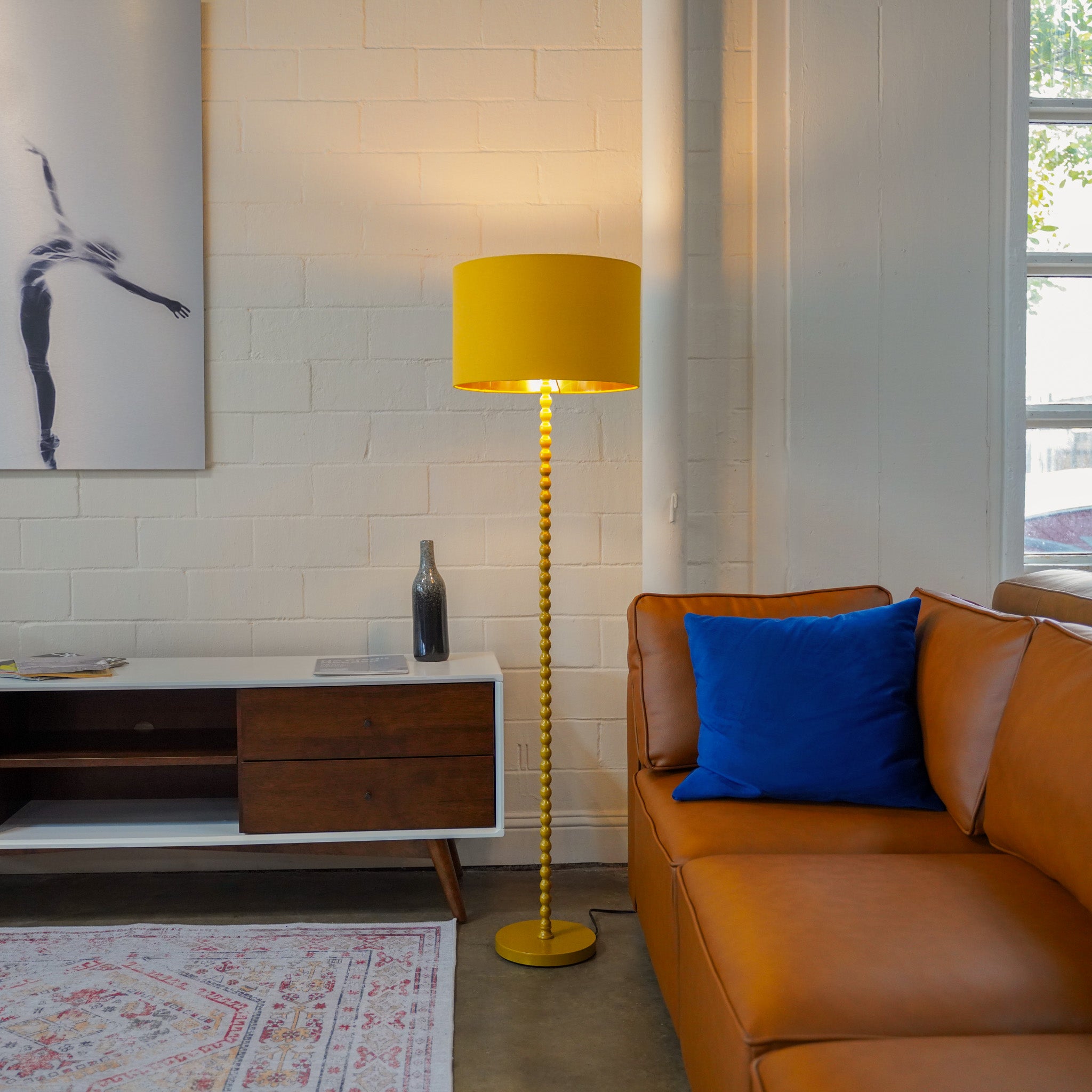 Sparkler Floor Lamp - Ochre + Gold