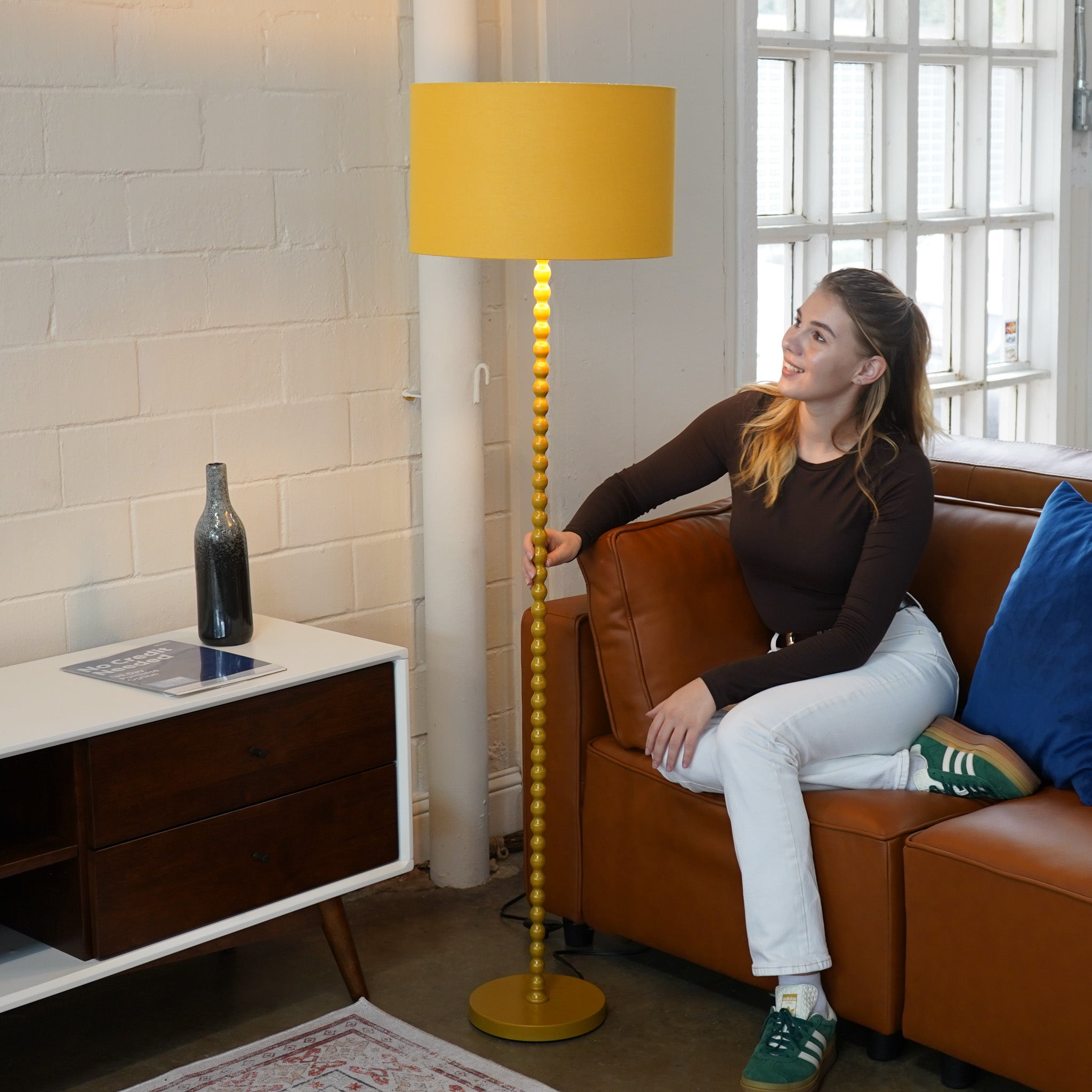 Sparkler Floor Lamp - Ochre + Gold