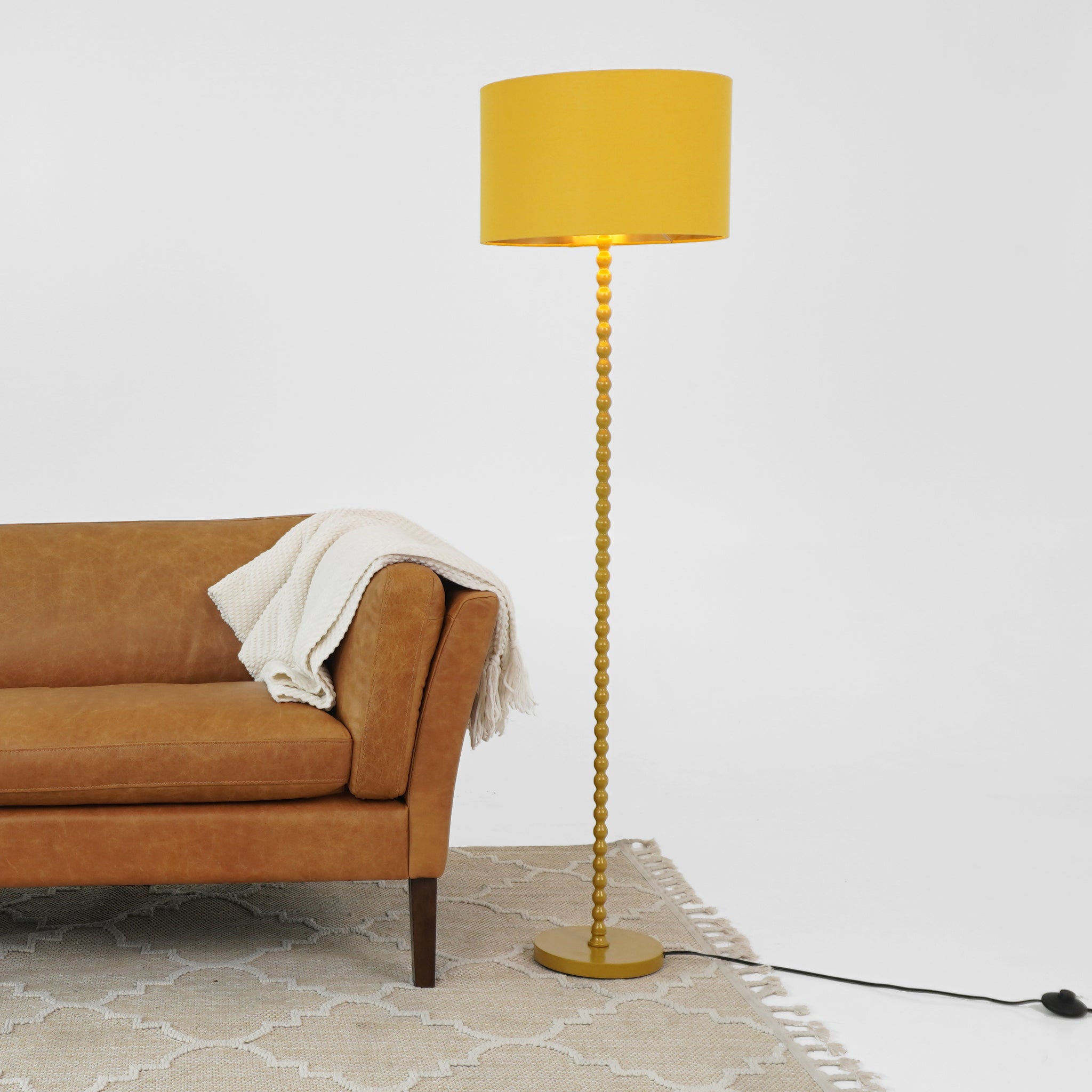 Sparkler Floor Lamp - Ochre + Gold