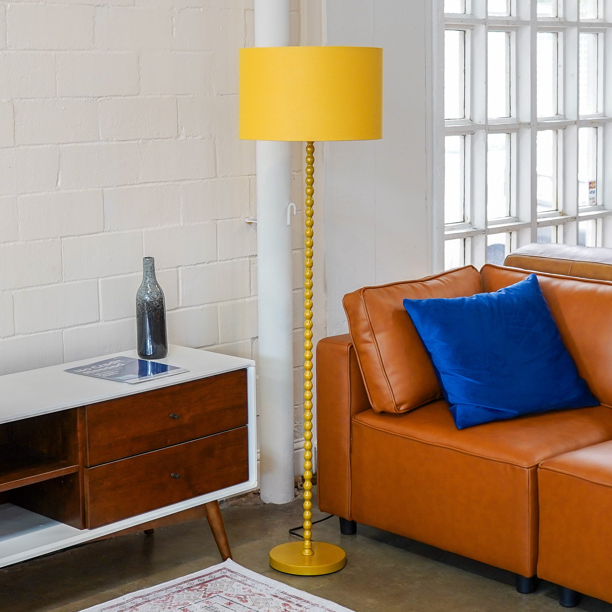 Sparkler Floor Lamp - Ochre + Gold
