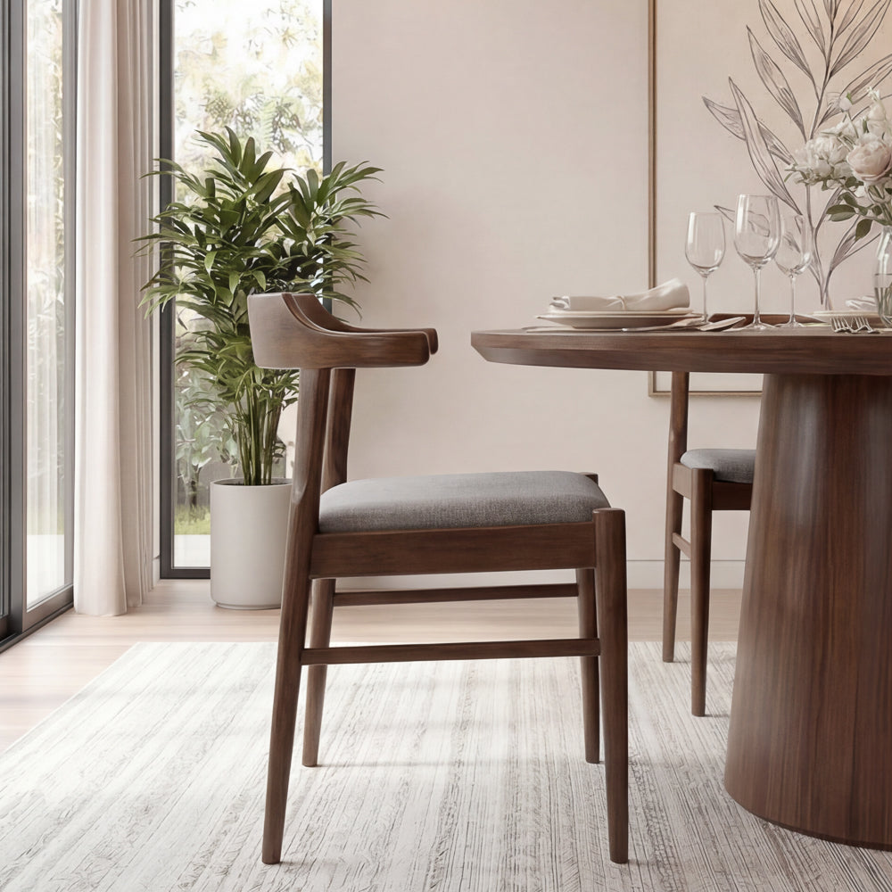 Sterling Modern Grey Fabric Dining Chairs | Wegner Design | MidinMod
