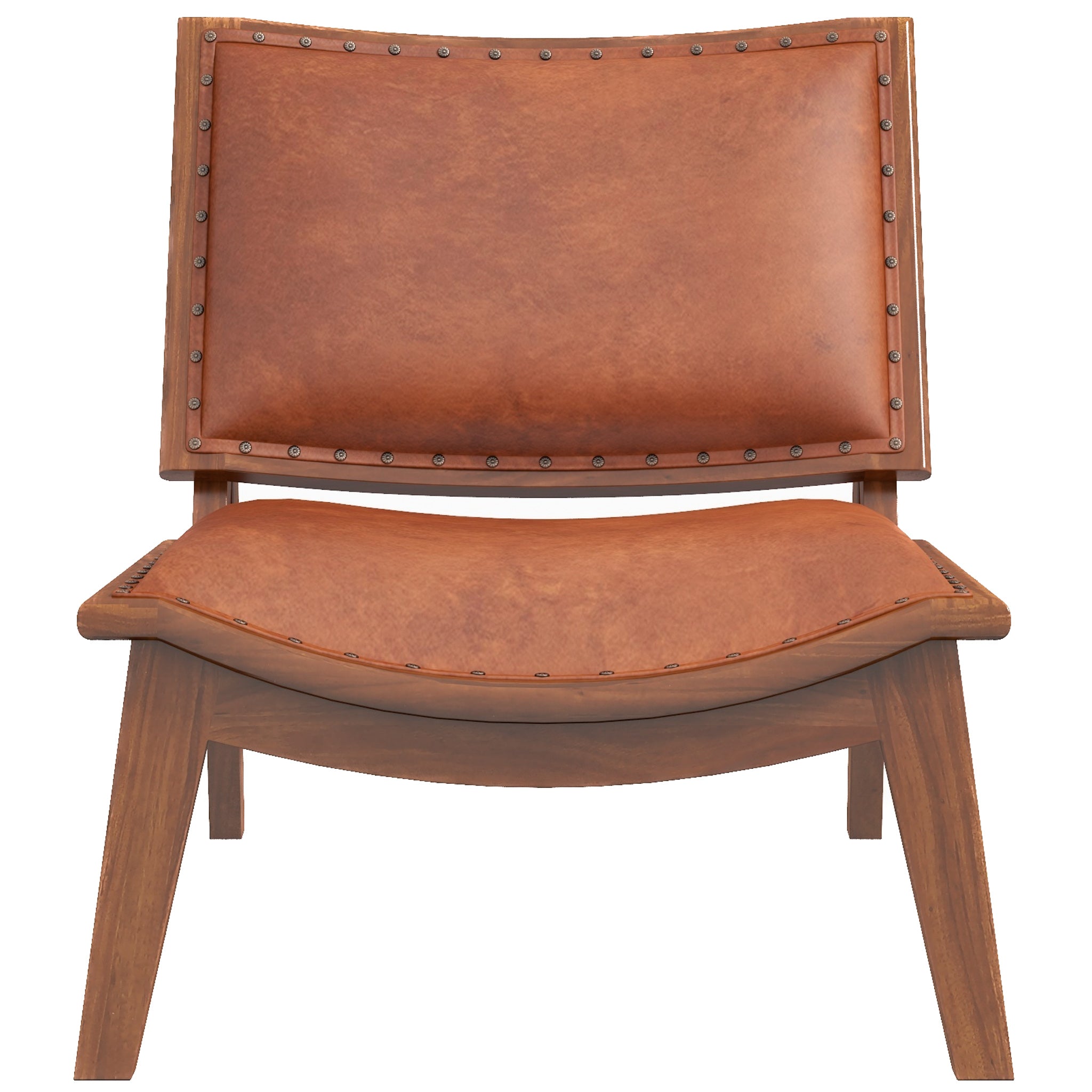 Tator Lounge Chair - Tan Leather