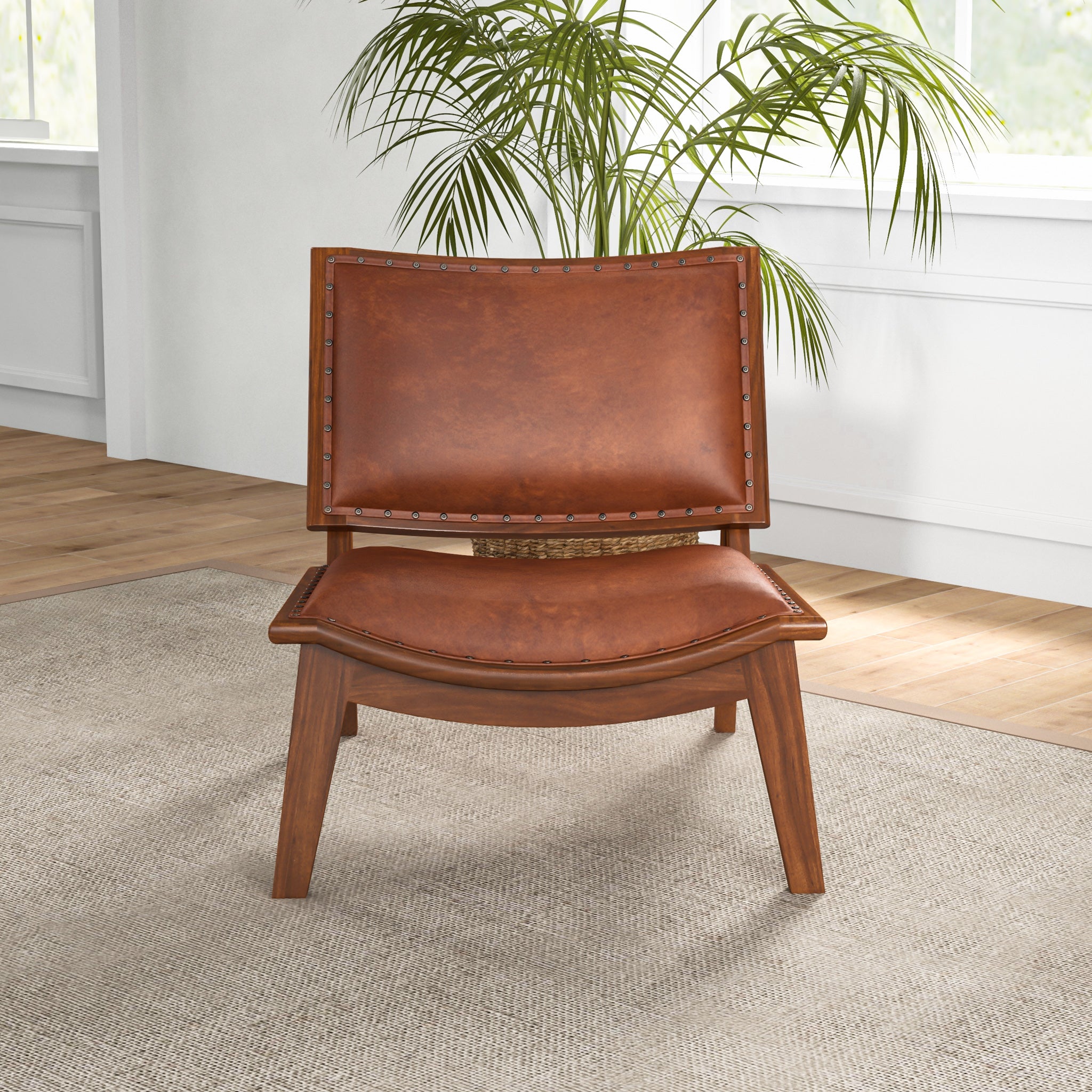 Tator Lounge Chair - Tan Leather