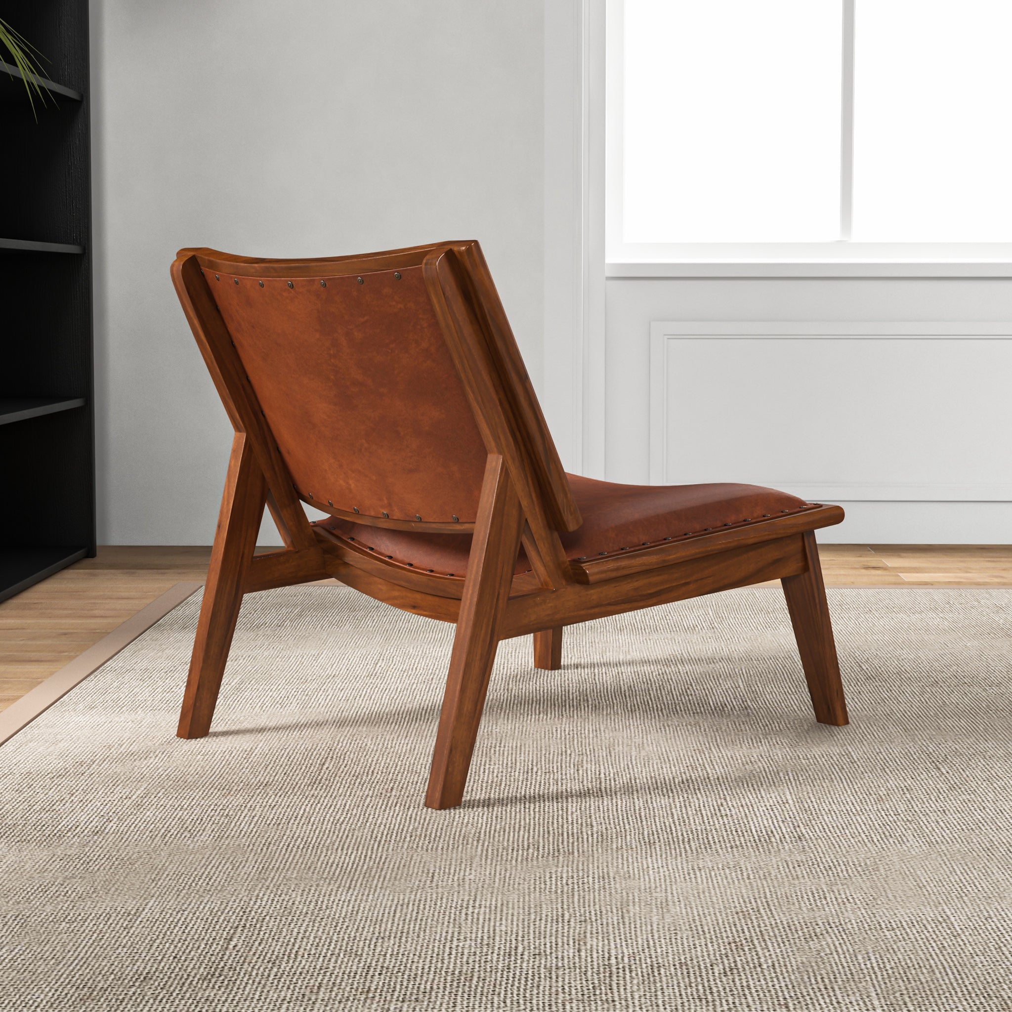 Tator Lounge Chair - Tan Leather