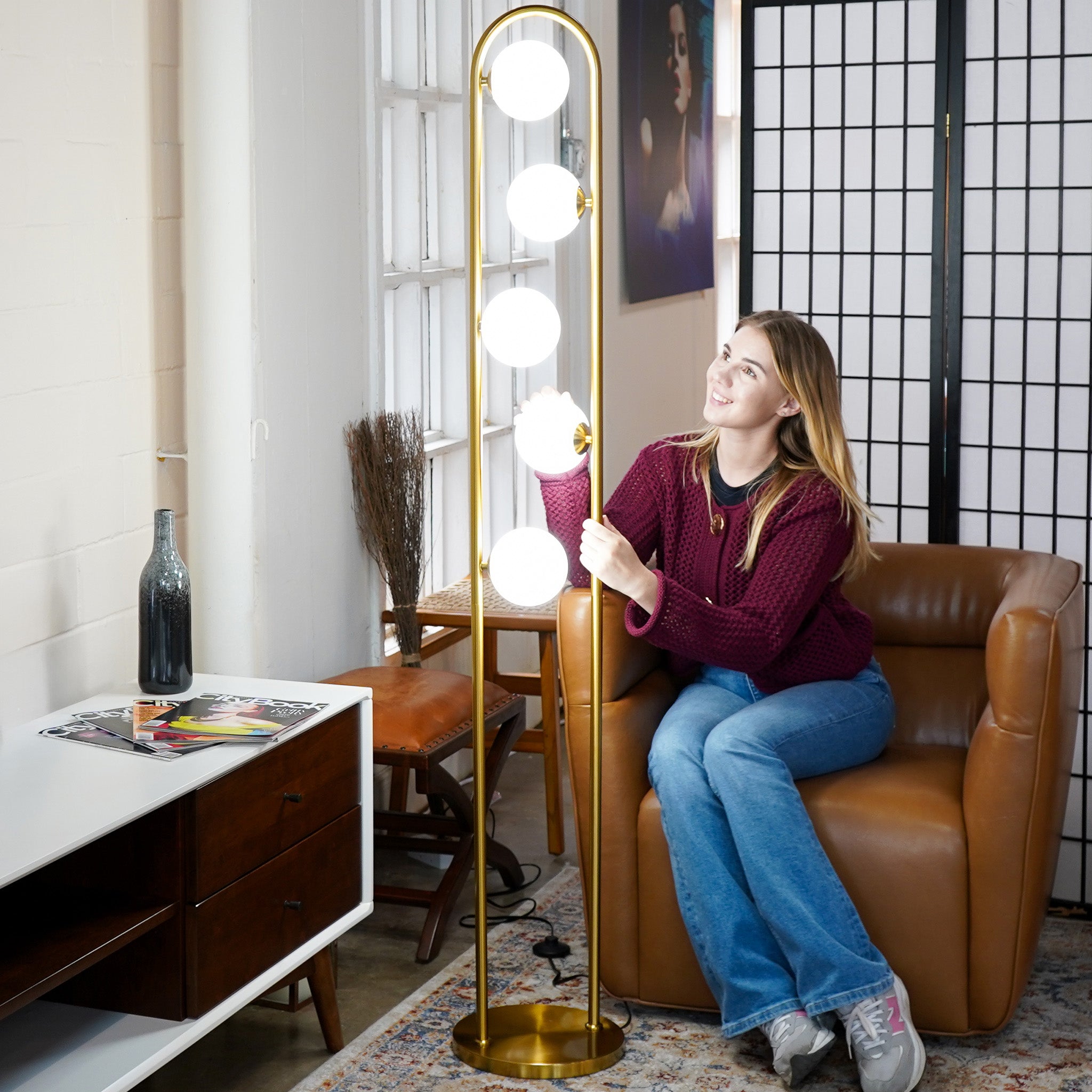 Trance Floor Lamp - White