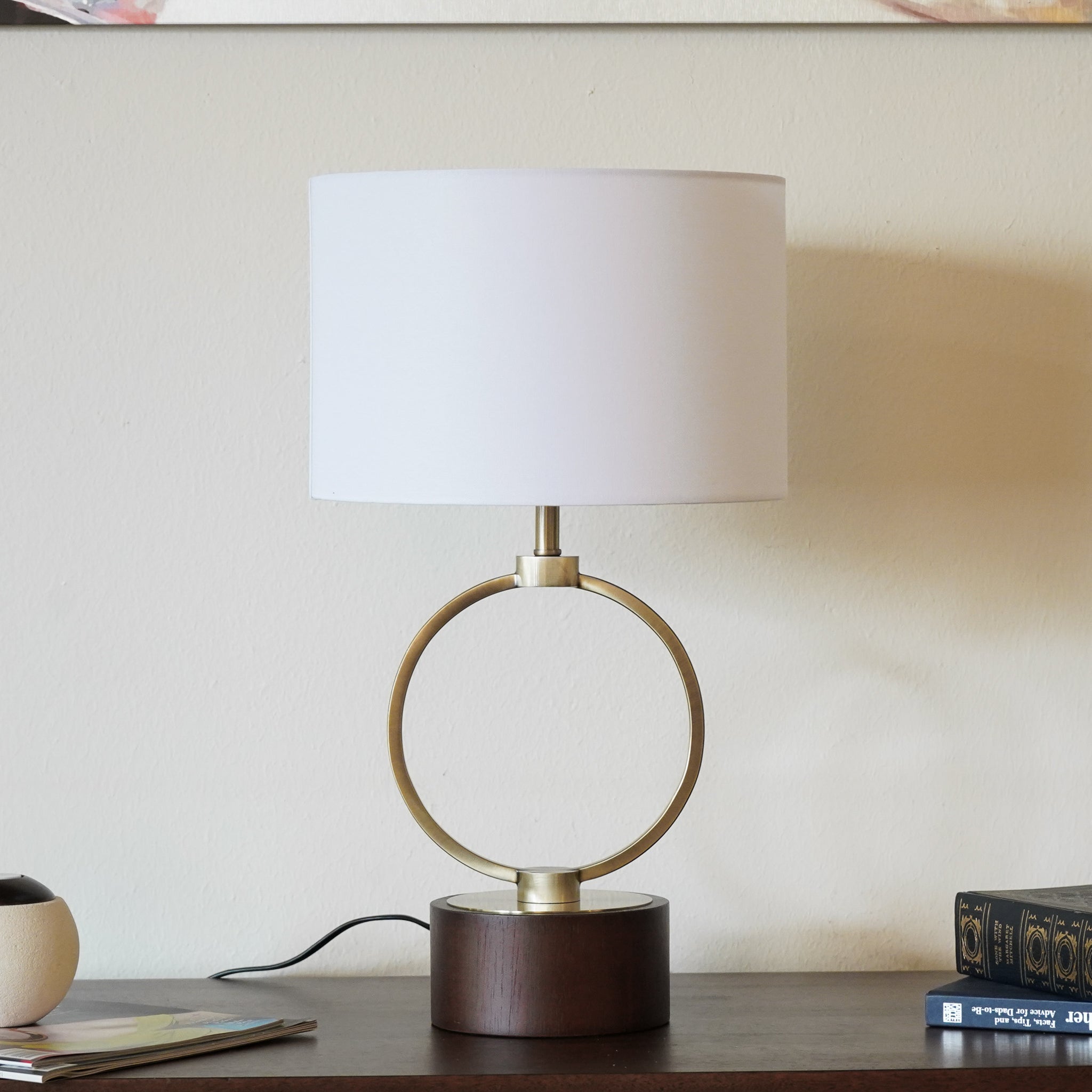 Vega Metal Circular Table Lamp