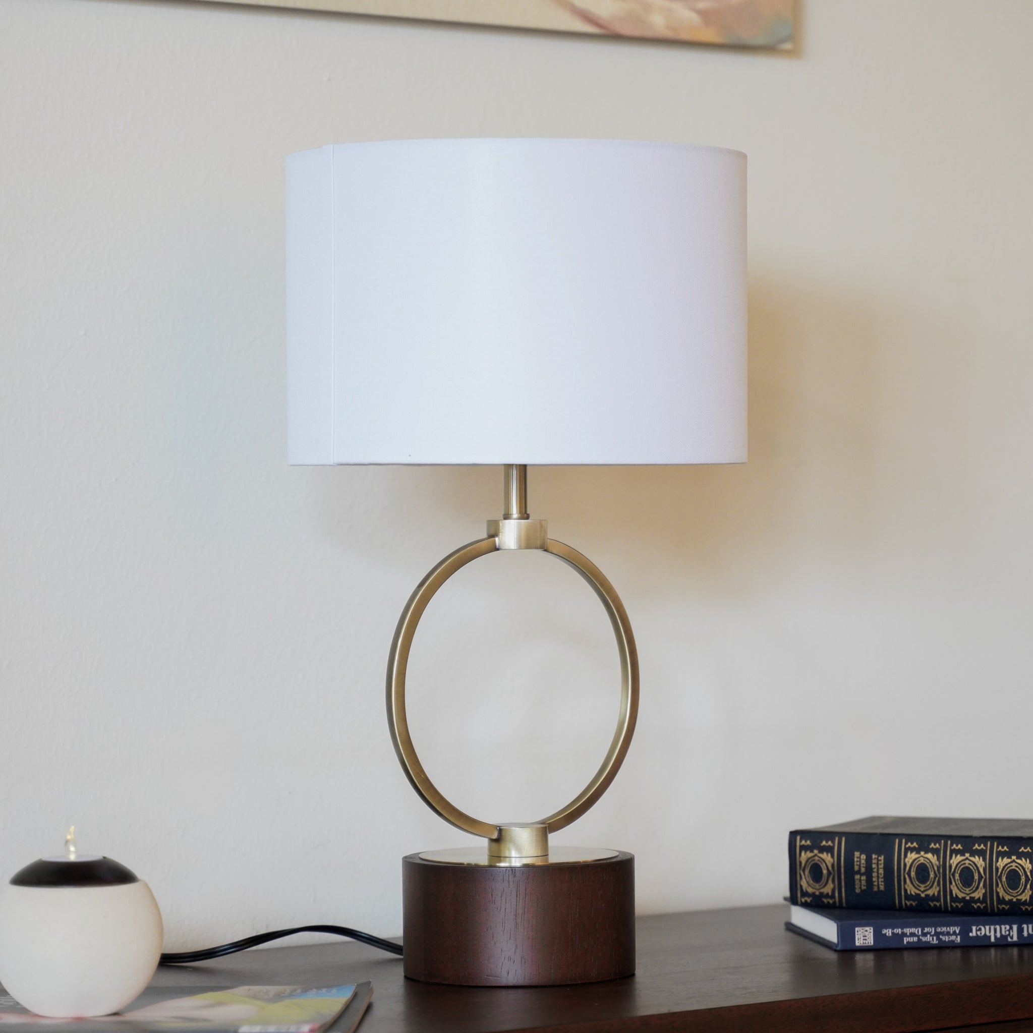 Vega Metal Circular Table Lamp