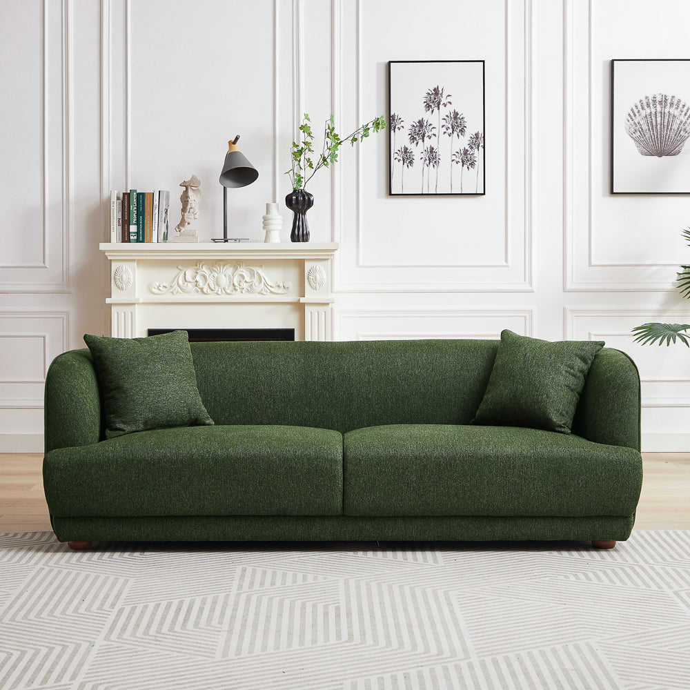 Venus Green Linen Sofa - MidinMod