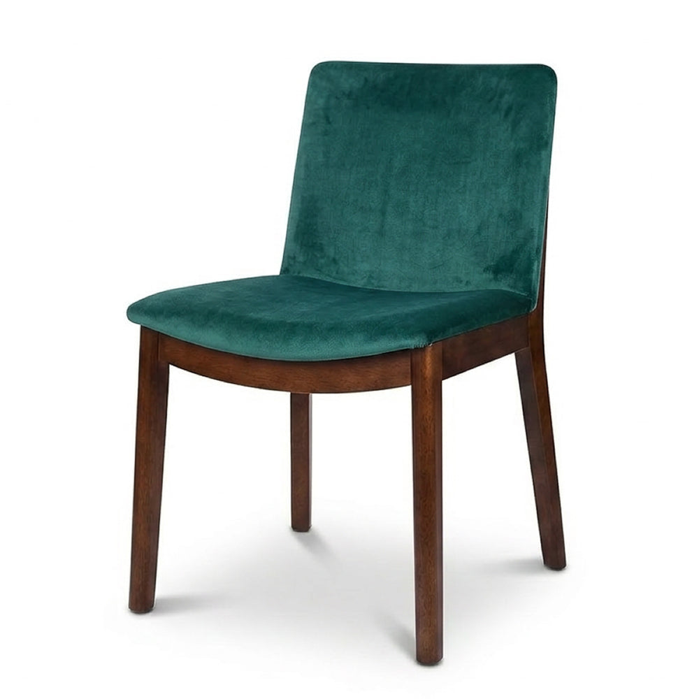Virginia Mid-Century Modern Scandinavian Dining Chair with Velvet Upholstery | MidinMod