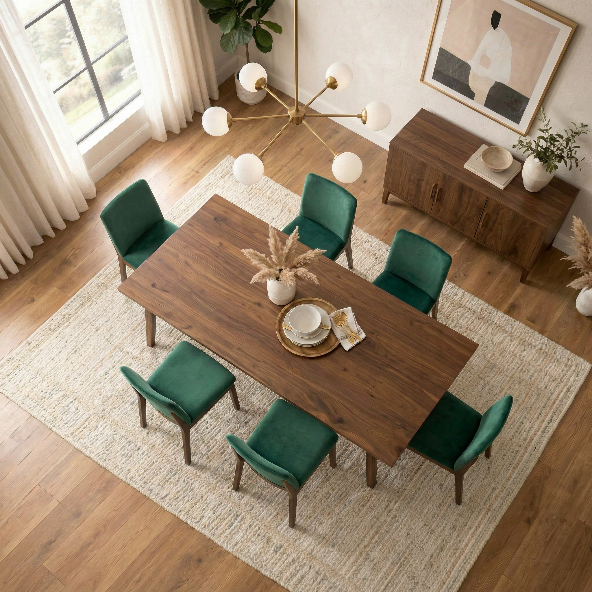 green velvet dressing table chair Reina Emerald Green Velvet Accent Chair for Modern Living main image 1